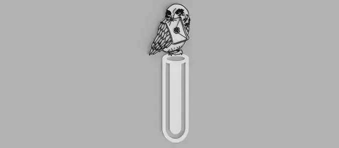 Hedwig Owl with Hogwarts Letter Harry Potter Bookmark