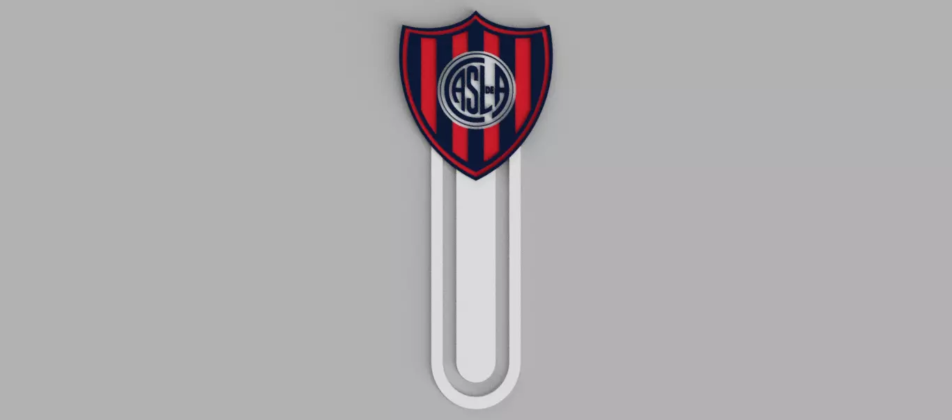Club Atletico San Lorenzo de Almagro Football Bookmark 3D print model