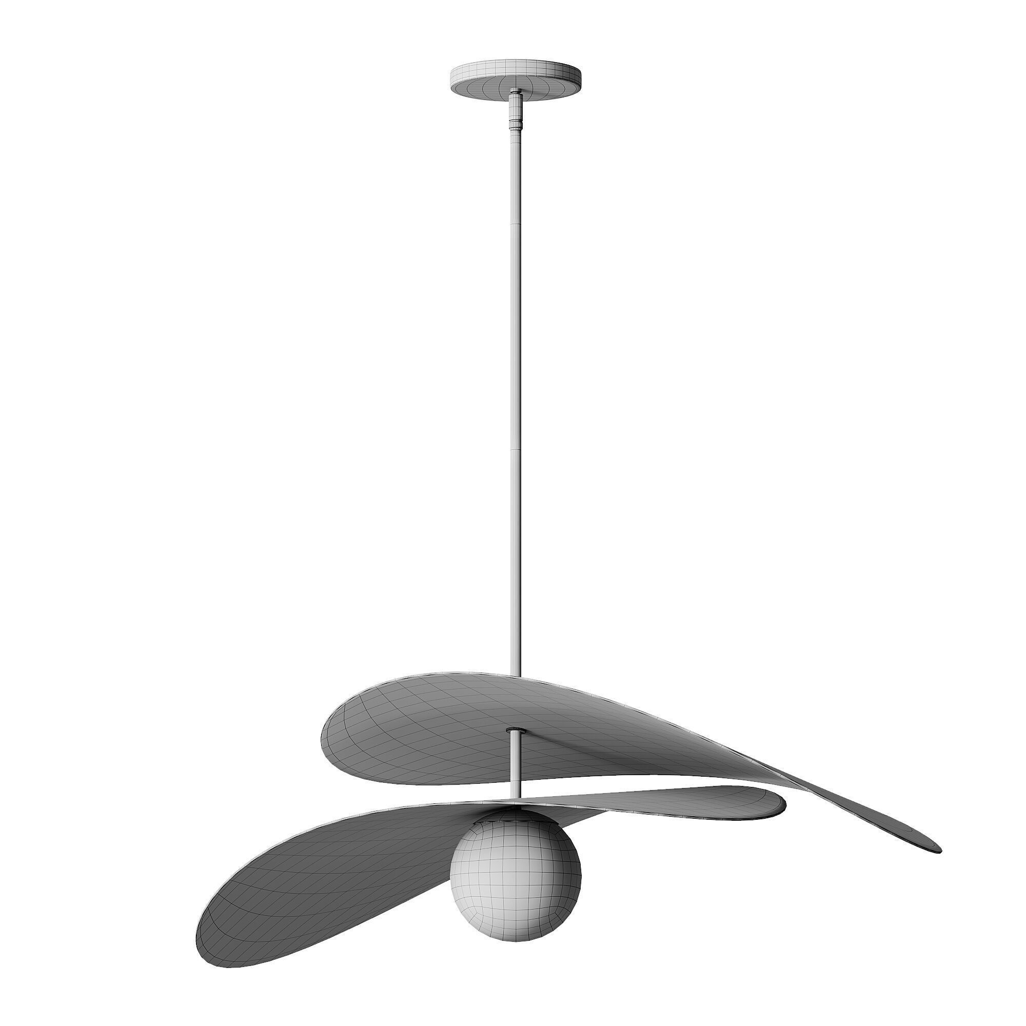 chandelier Low-poly 3D model_2