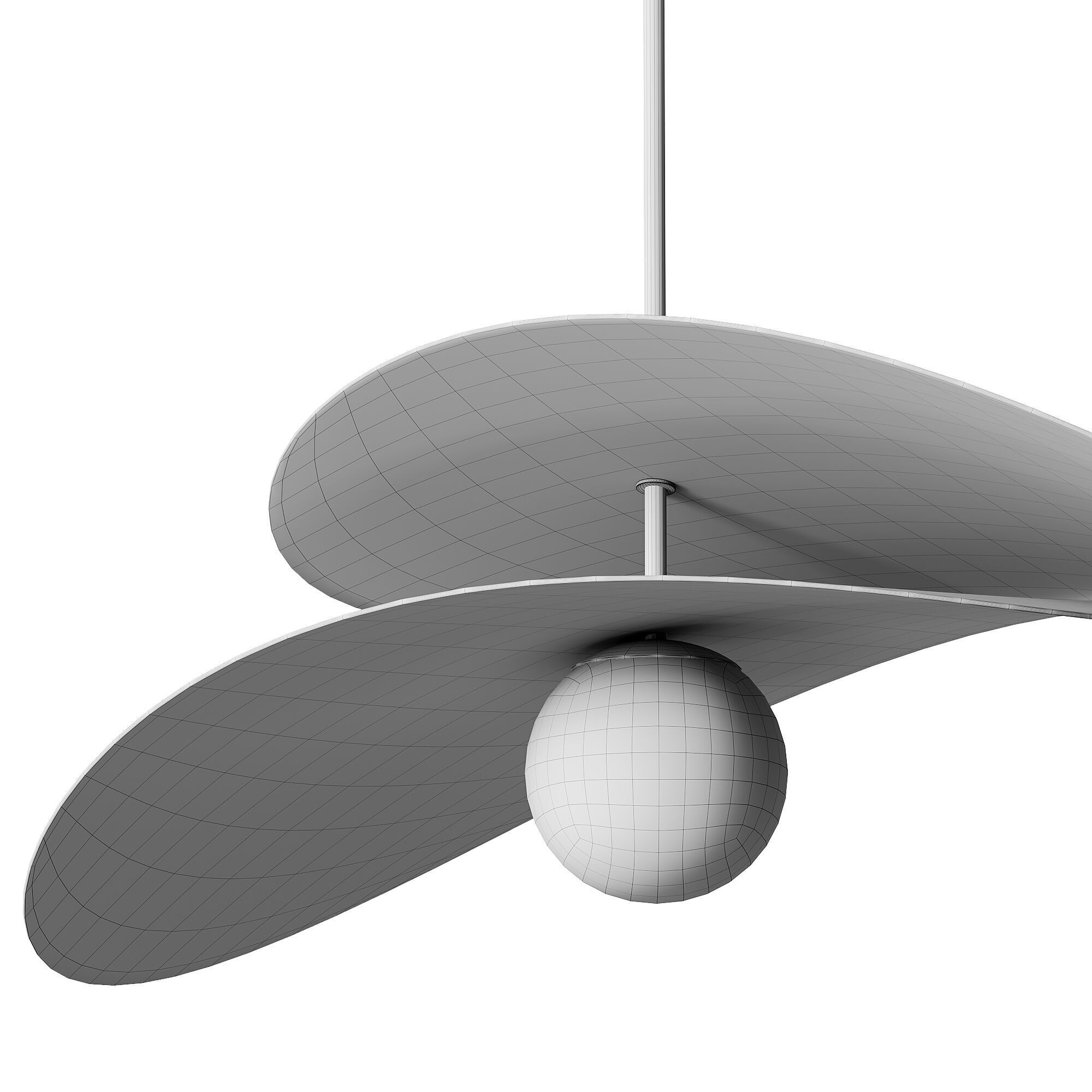 chandelier Low-poly 3D model_3