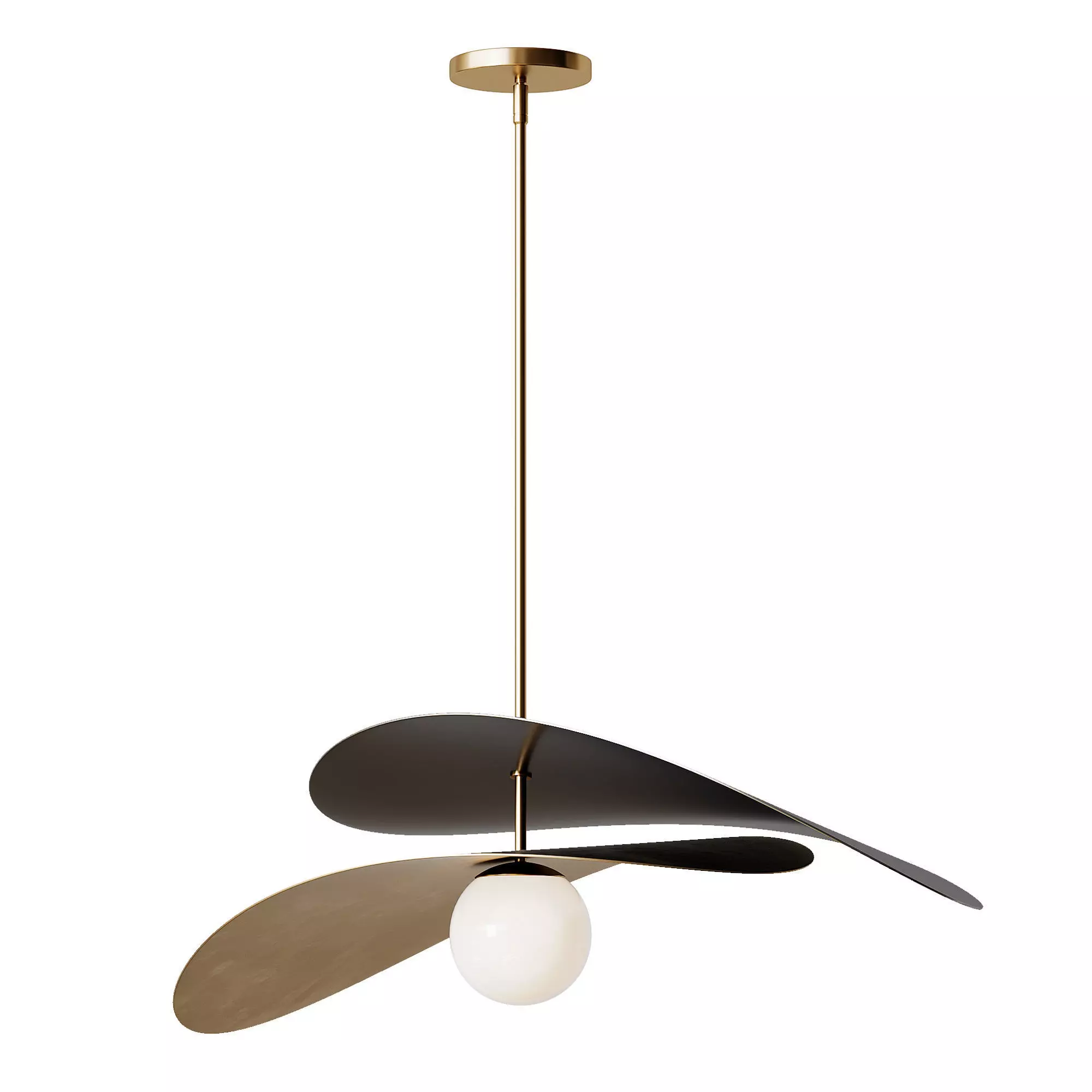 chandelier Low-poly 3D model_0