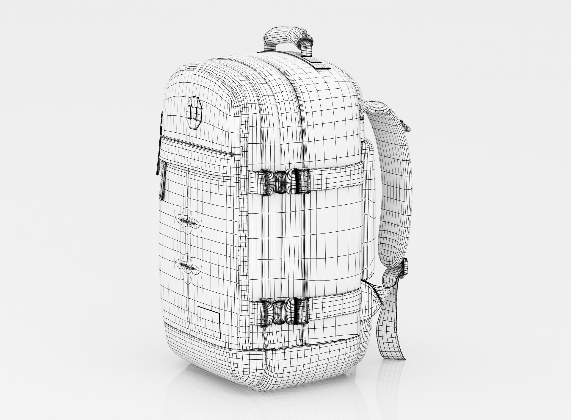Travel camping  Backpack 3D model_20