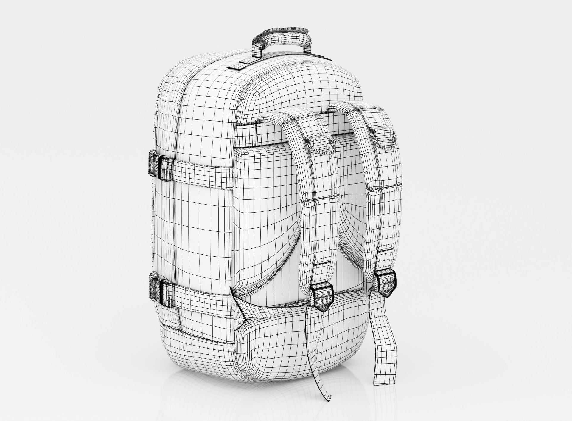 Travel camping  Backpack 3D model_16