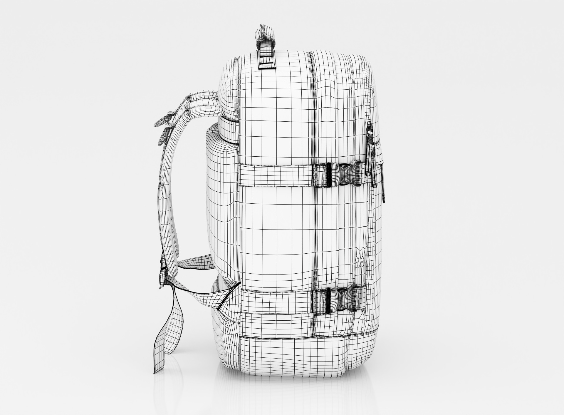 Travel camping  Backpack 3D model_10
