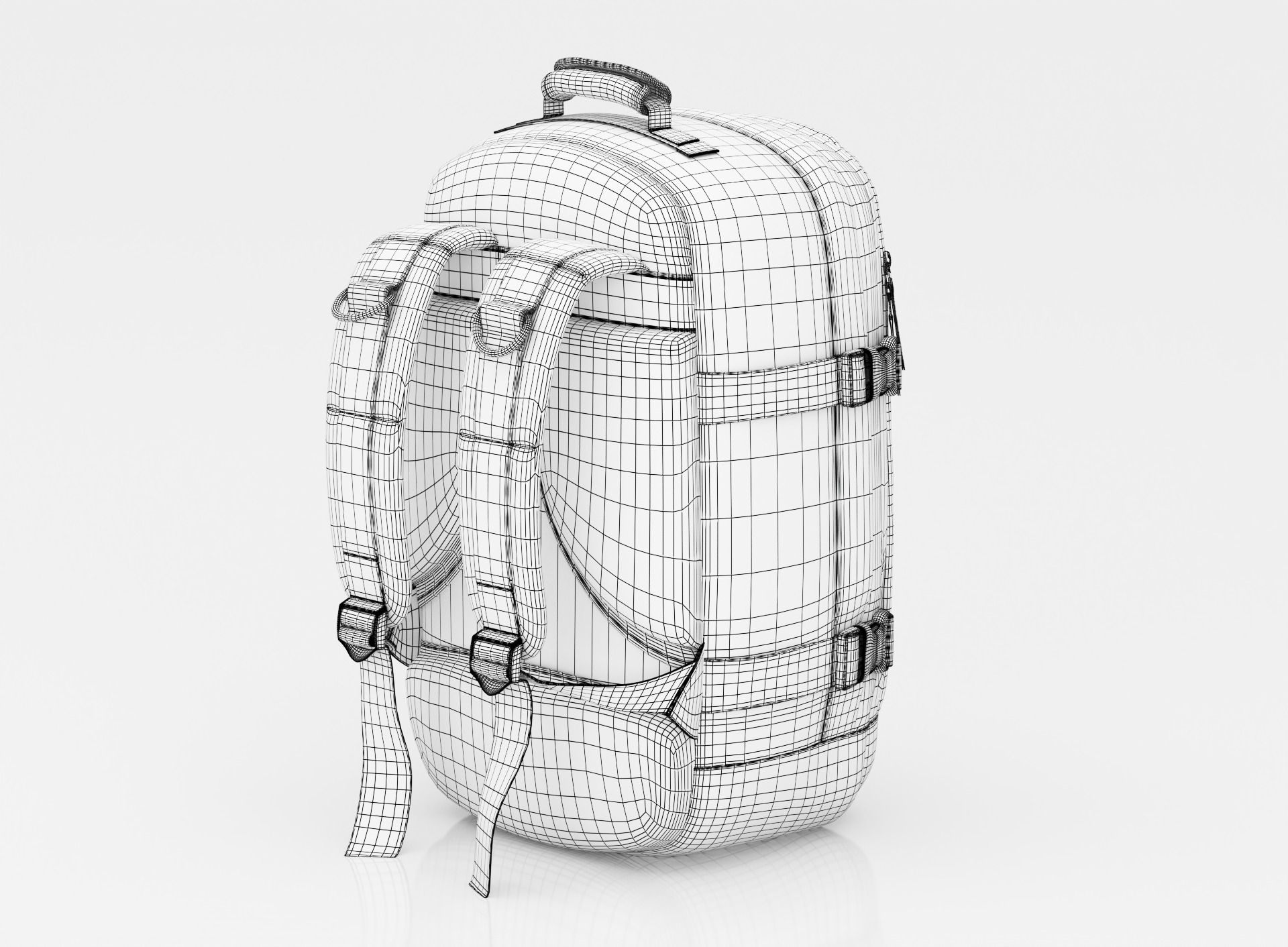 Travel camping  Backpack 3D model_12