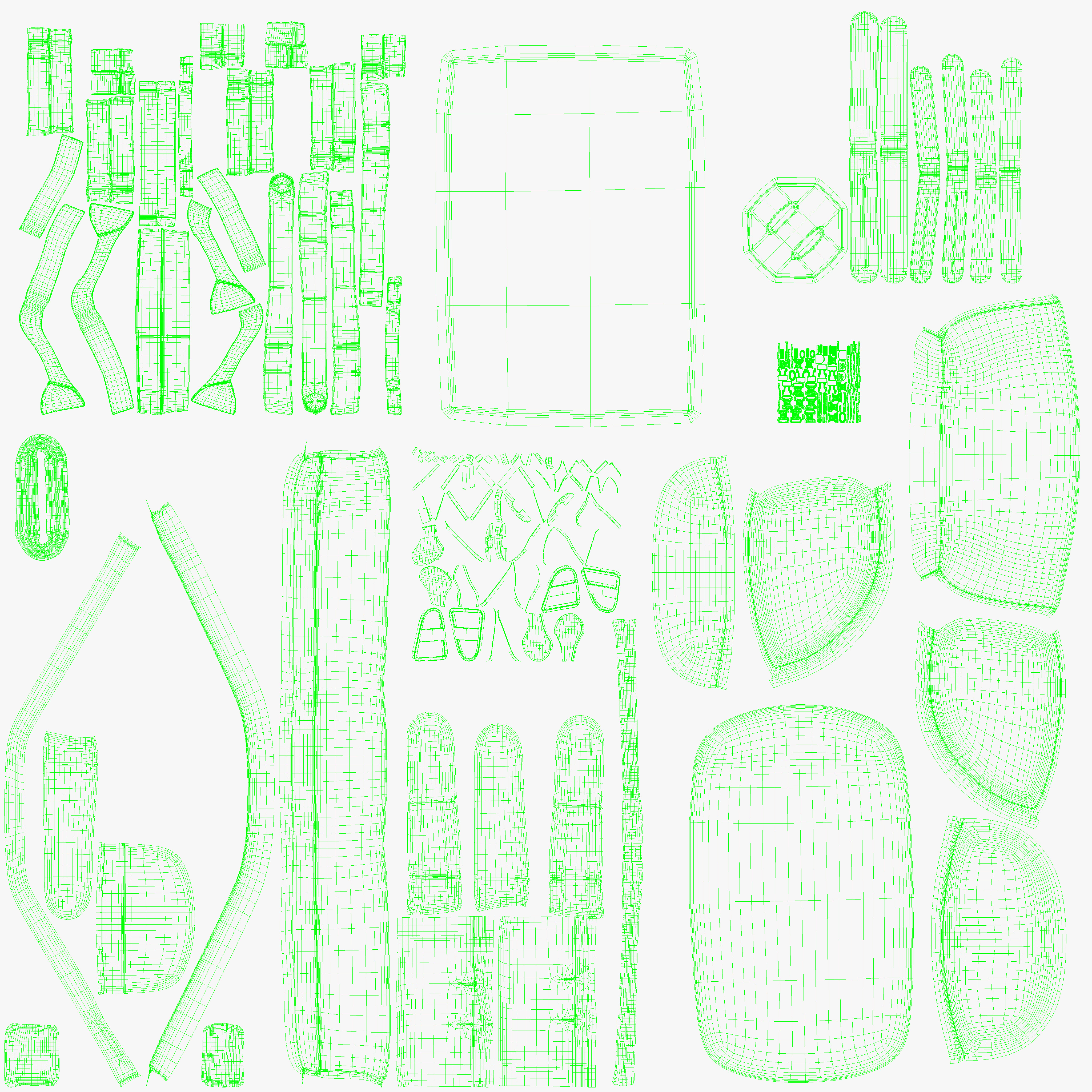 Travel camping  Backpack 3D model_27