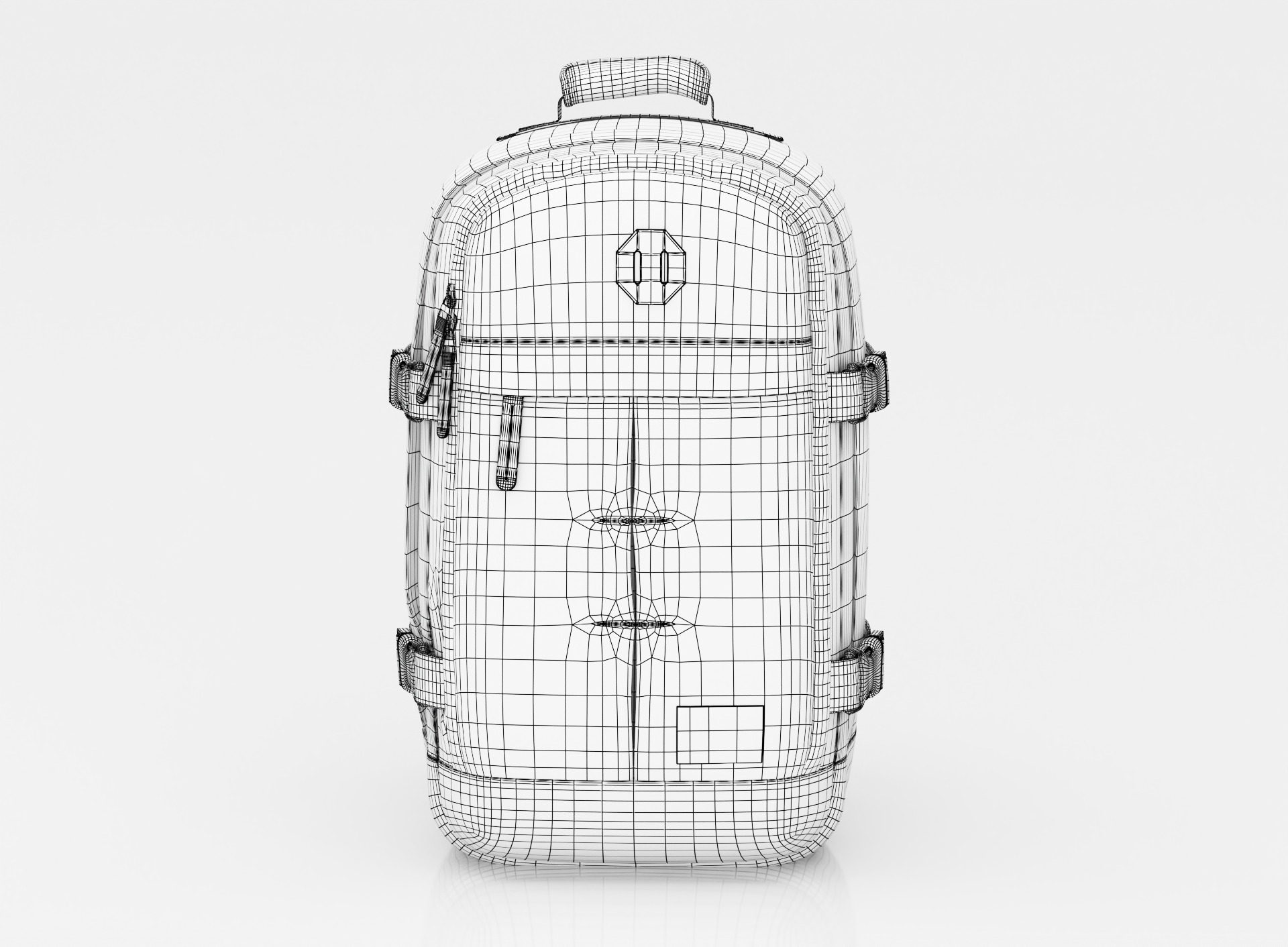 Travel camping  Backpack 3D model_2