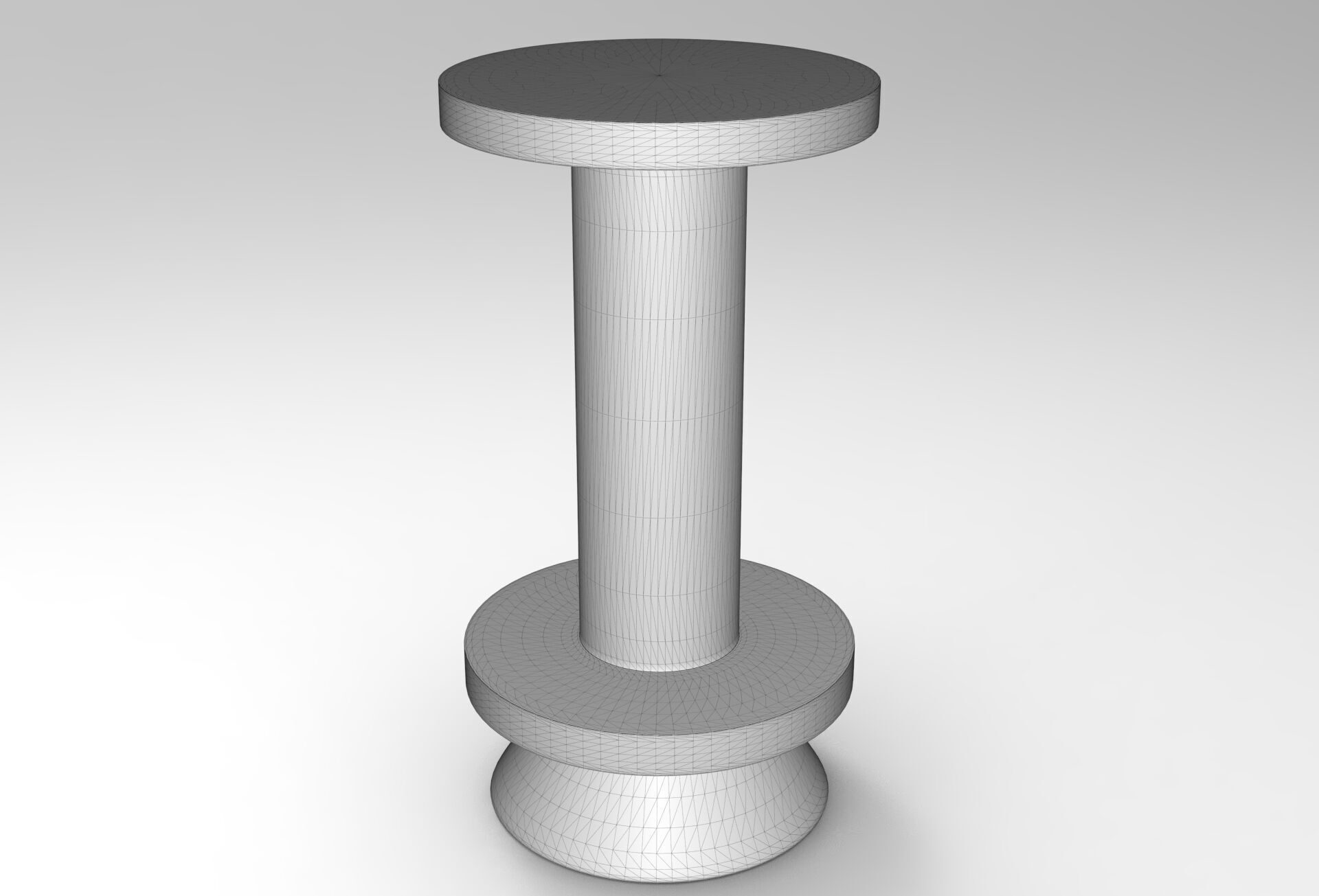Peaq Stool Low-poly 3D model_5