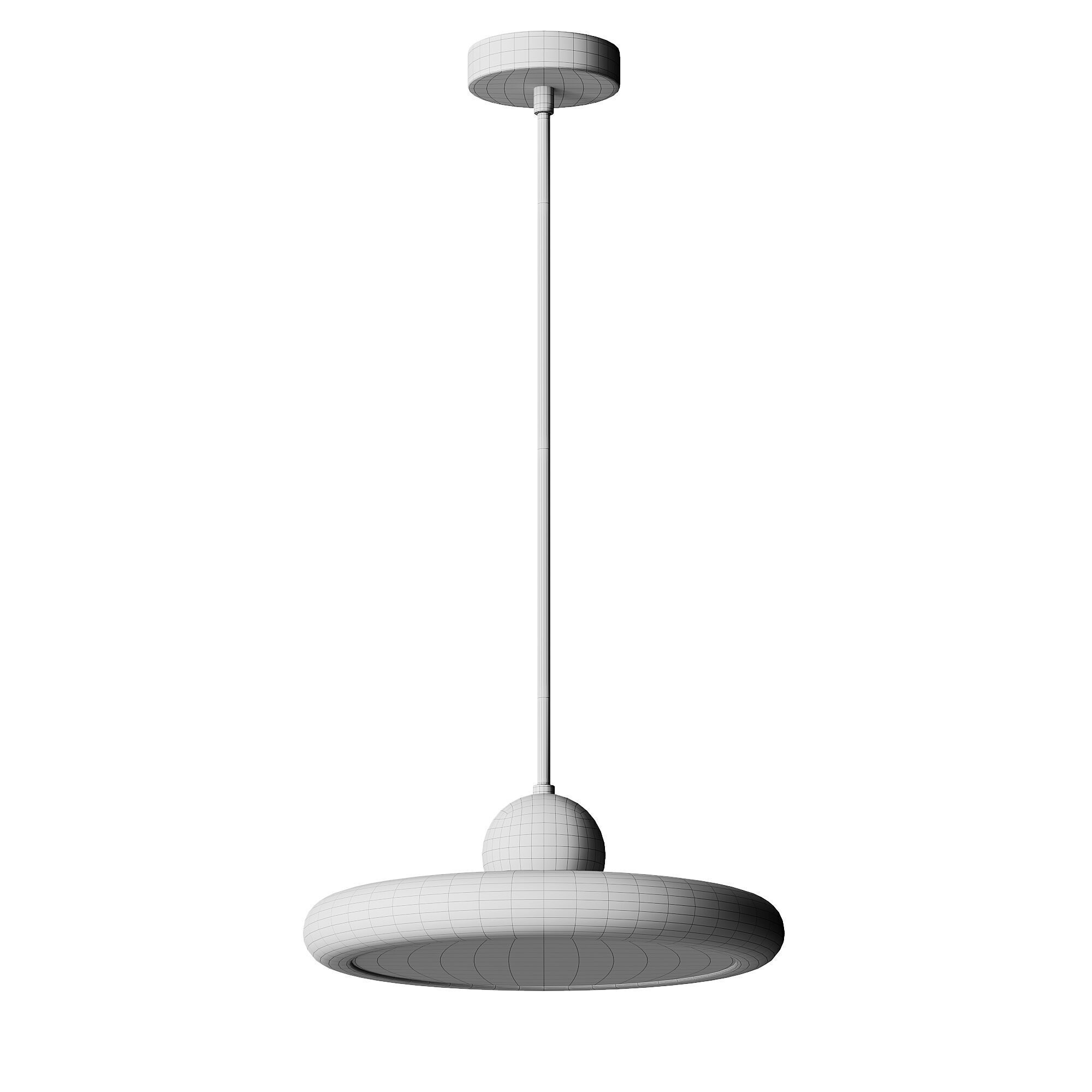 Pendant light Low-poly 3D model_3