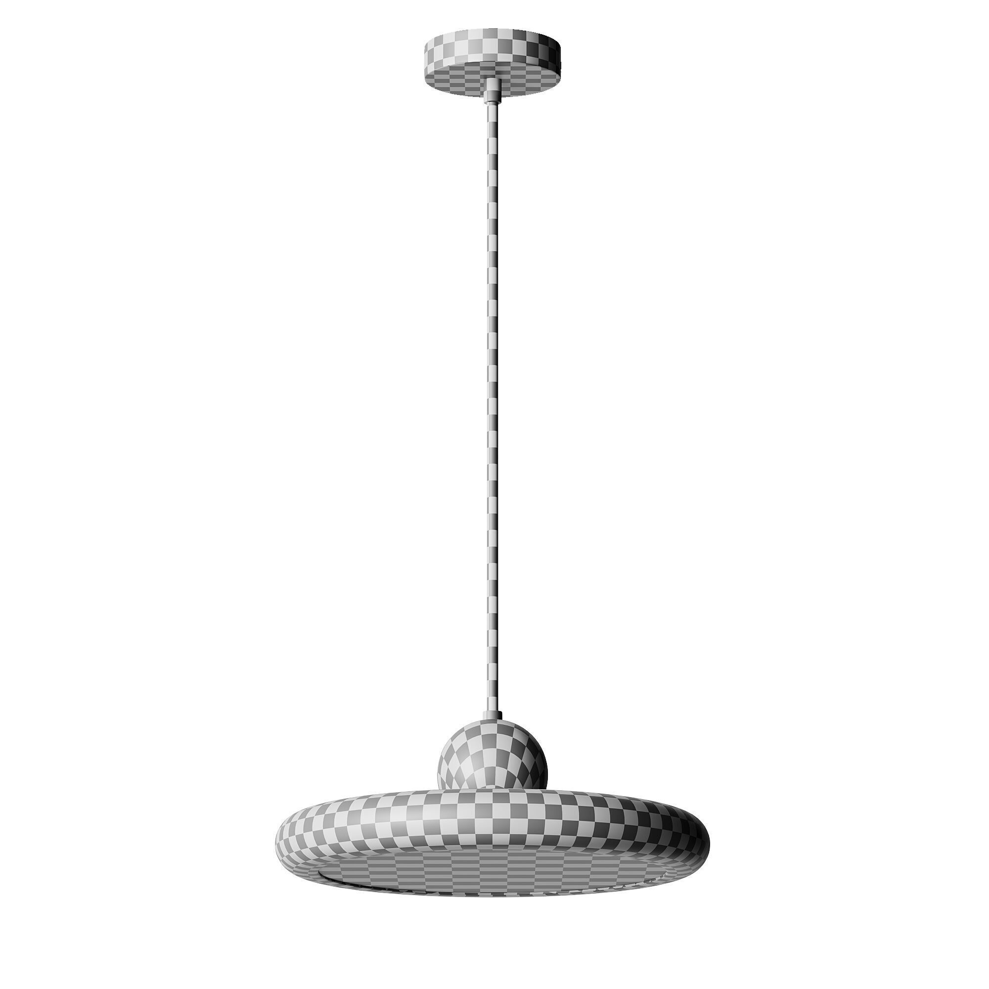 Pendant light Low-poly 3D model_2