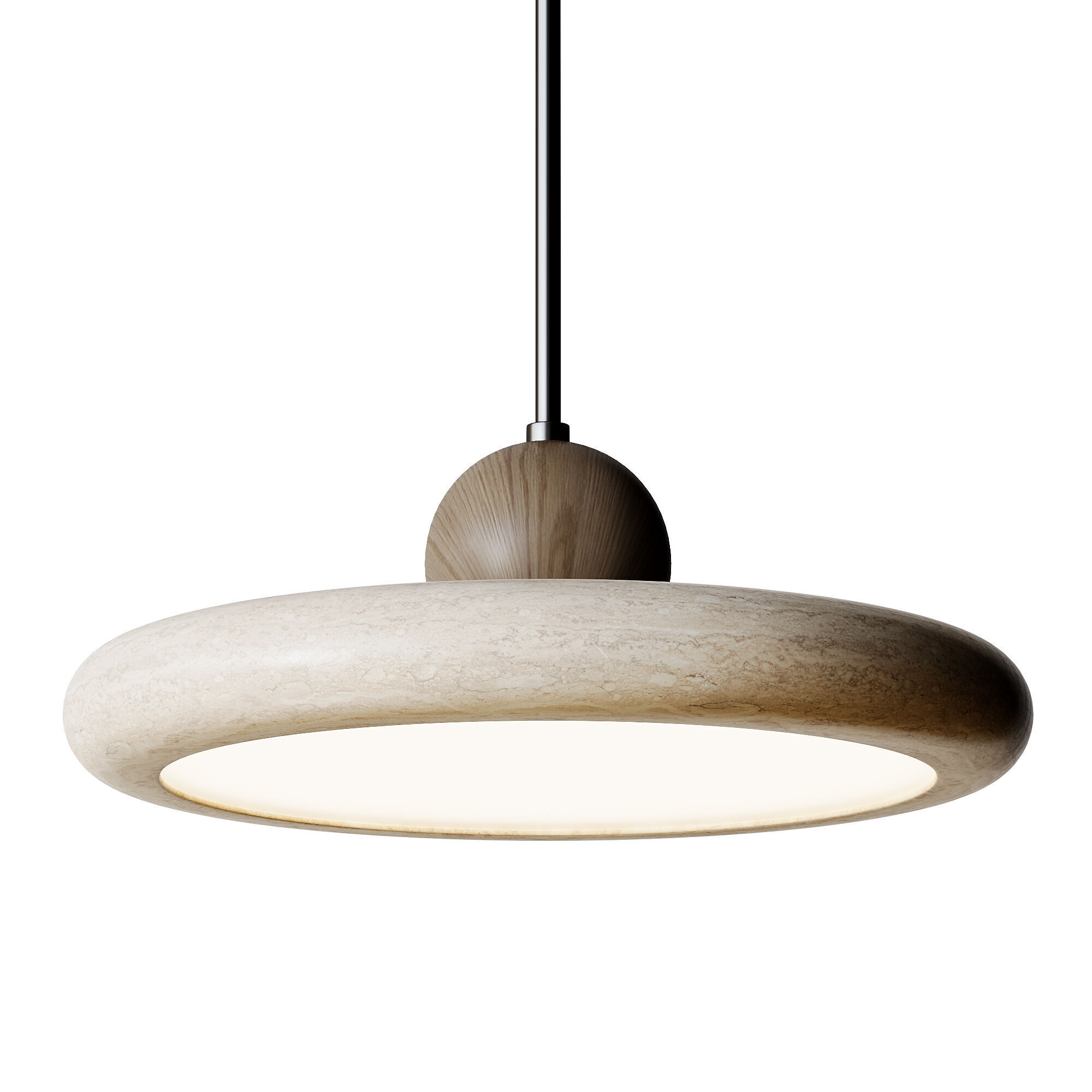 Pendant light Low-poly 3D model_1