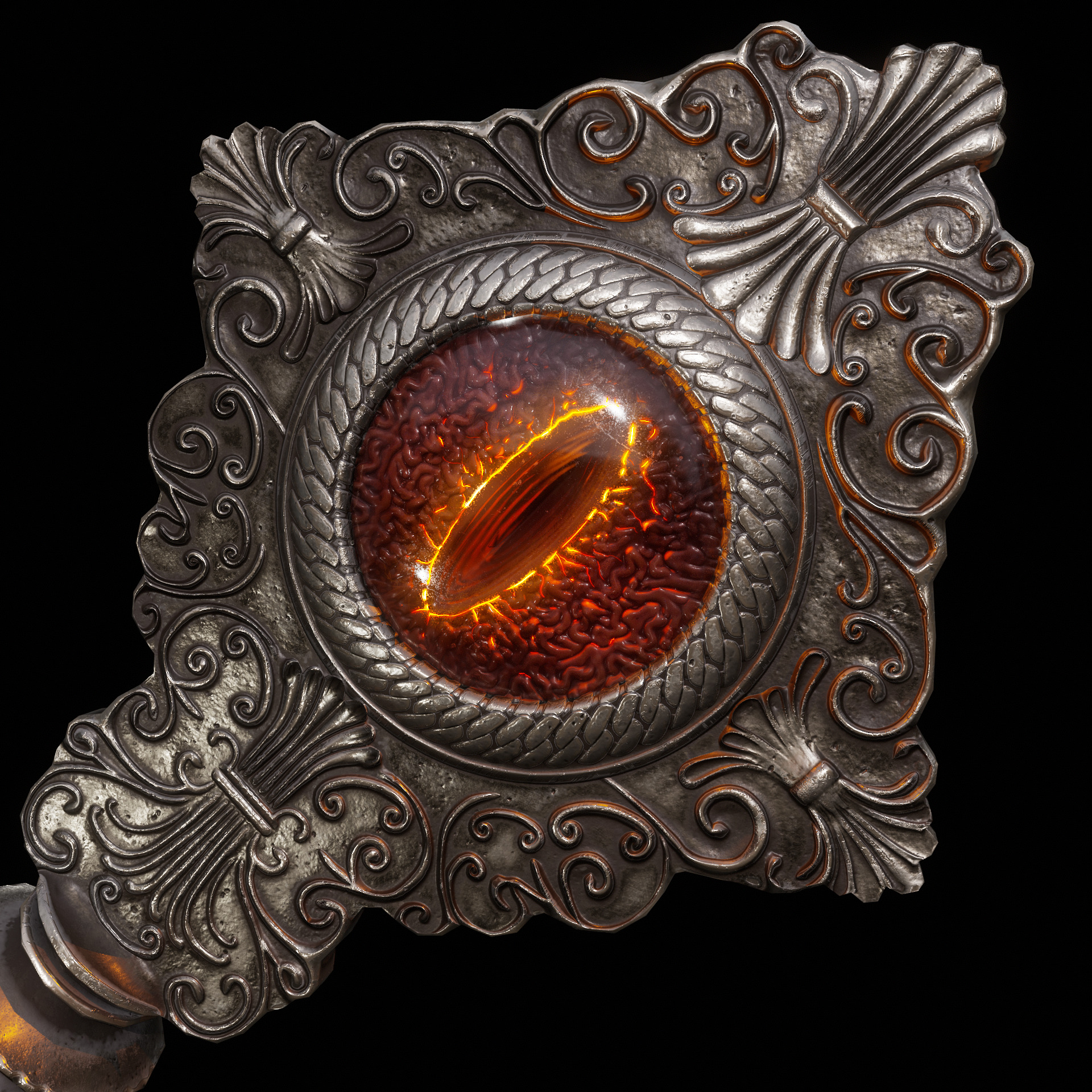 Devil Key Prop Pbr Lowpoly Low-poly 3D model_1