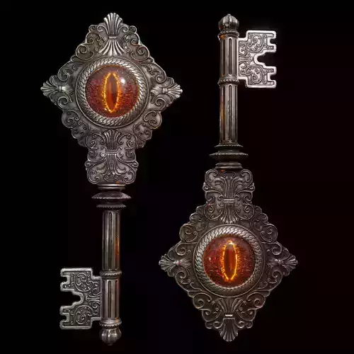 Devil Key Prop Pbr Lowpoly