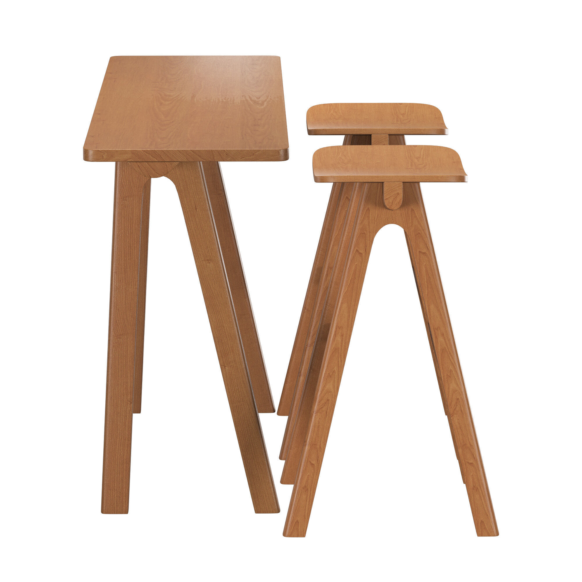 Chevron bar set Dasras 3D model_1