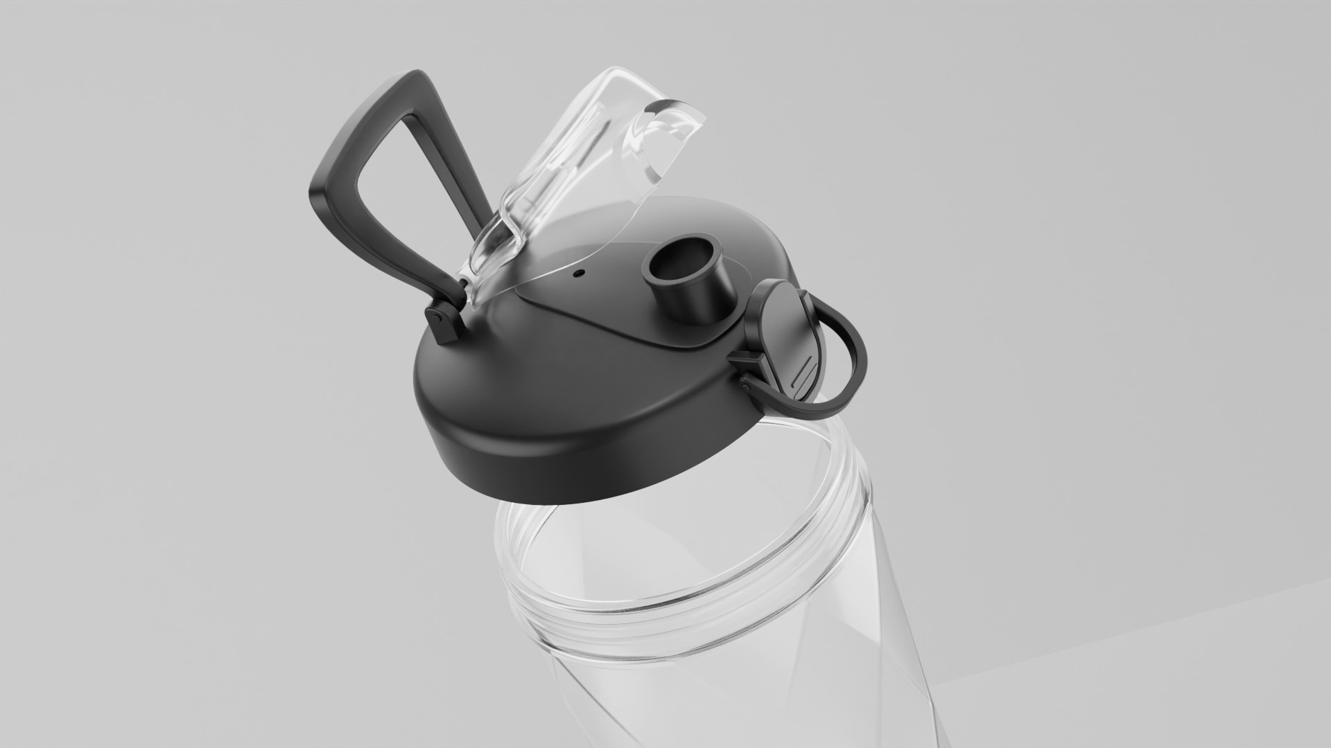 Portable Electric Blender 3D model_3