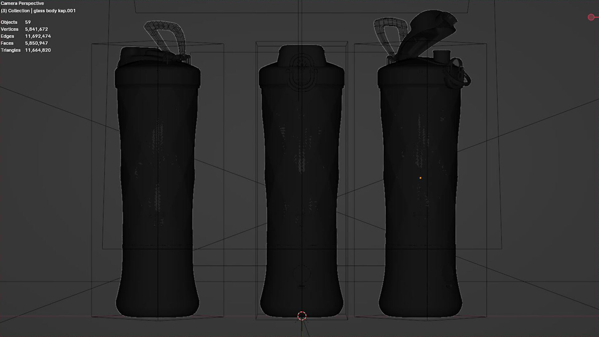 Portable Electric Blender 3D model_5