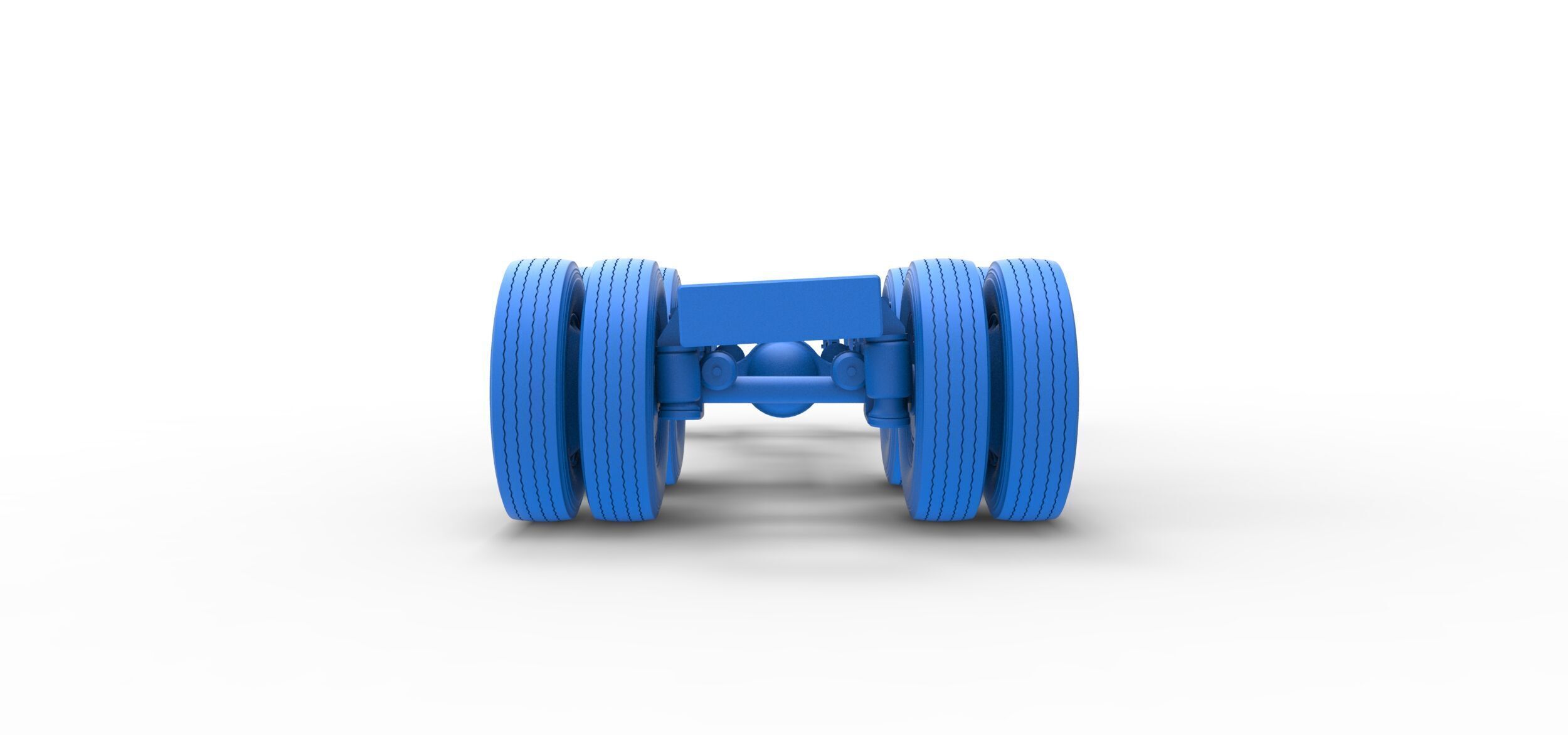 Chassis of Vintage GATR Racing Semi truck Scale 1 to 25 3D print model_29