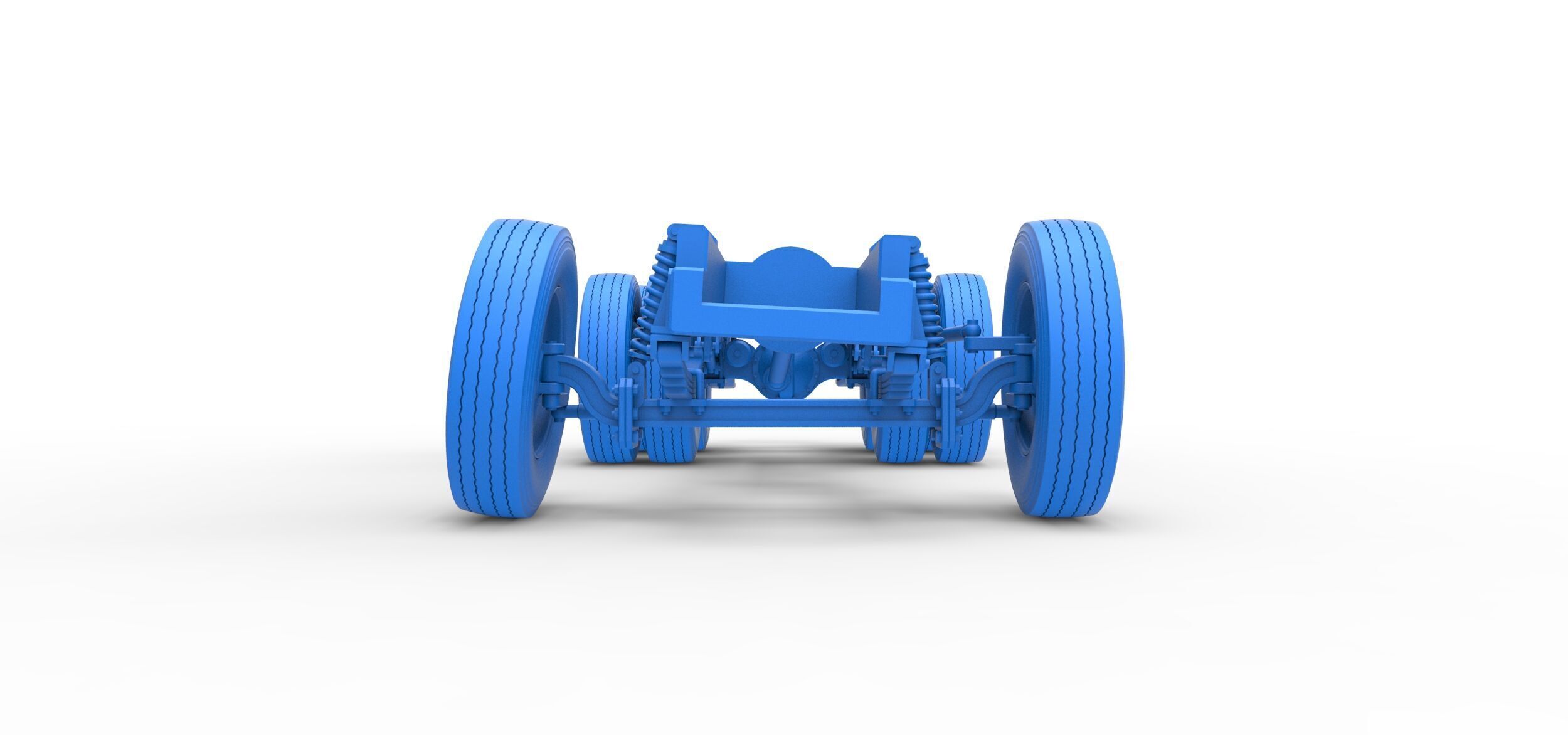 Chassis of Vintage GATR Racing Semi truck Scale 1 to 25 3D print model_22