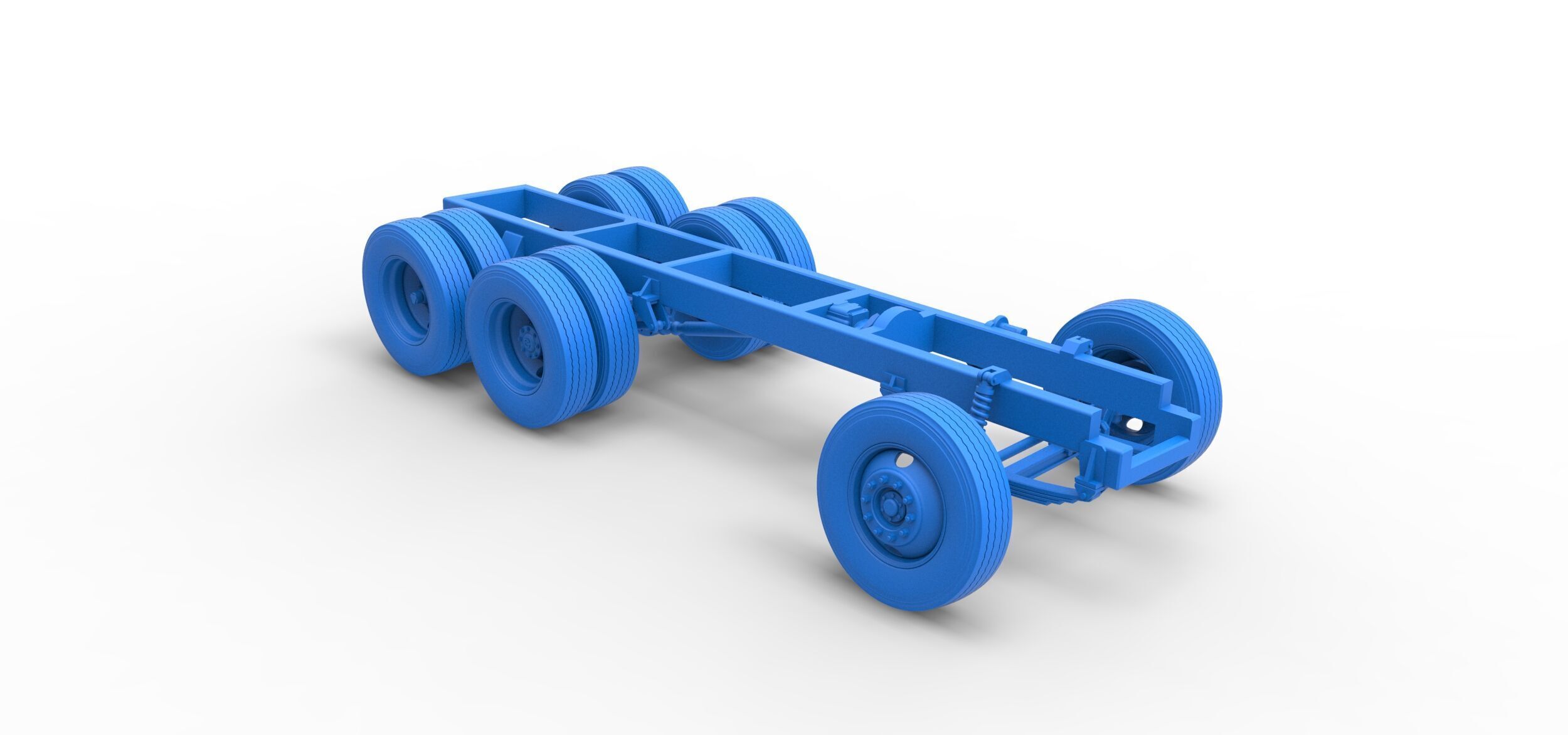 Chassis of Vintage GATR Racing Semi truck Scale 1 to 25 3D print model_34