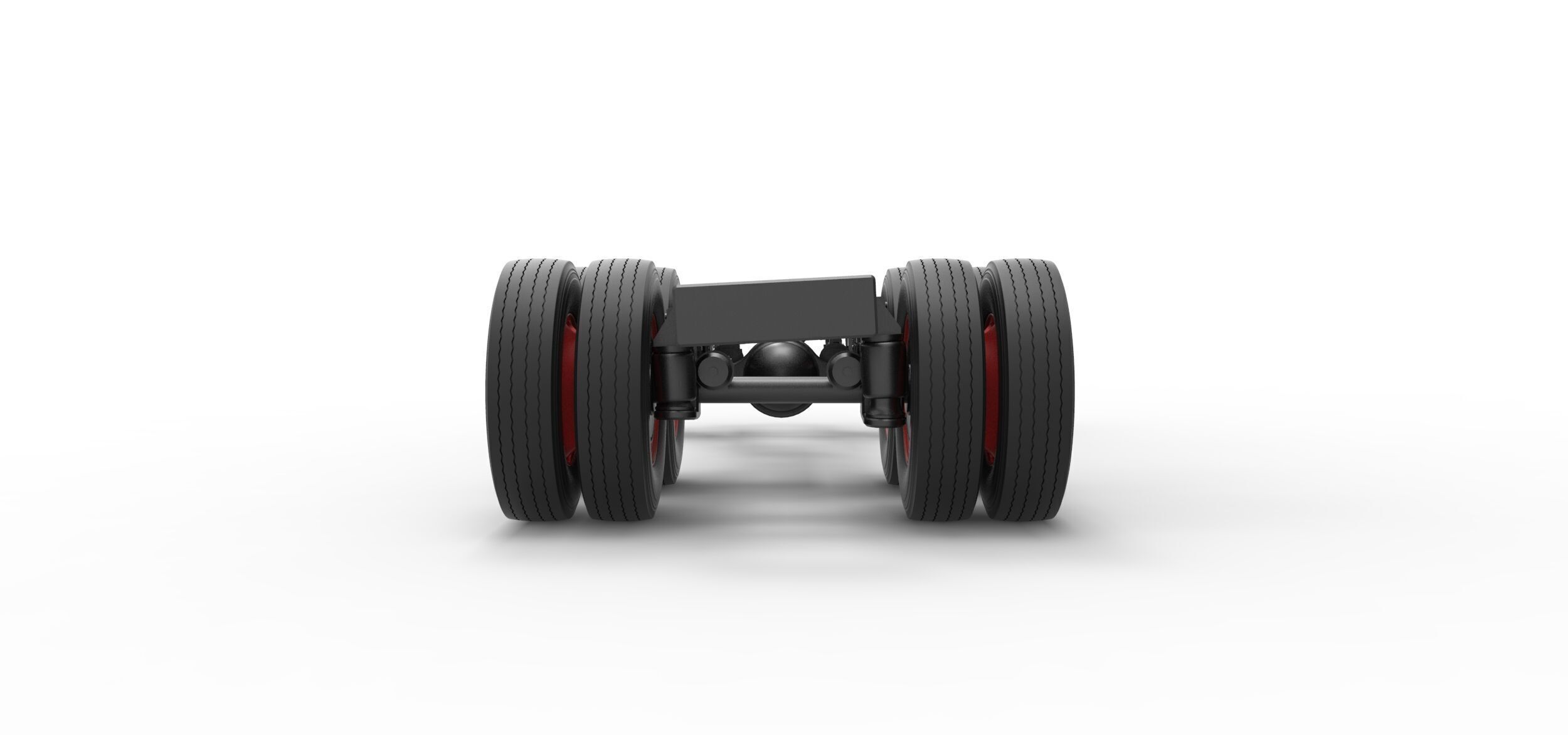 Chassis of Vintage GATR Racing Semi truck Scale 1 to 25 3D print model_11