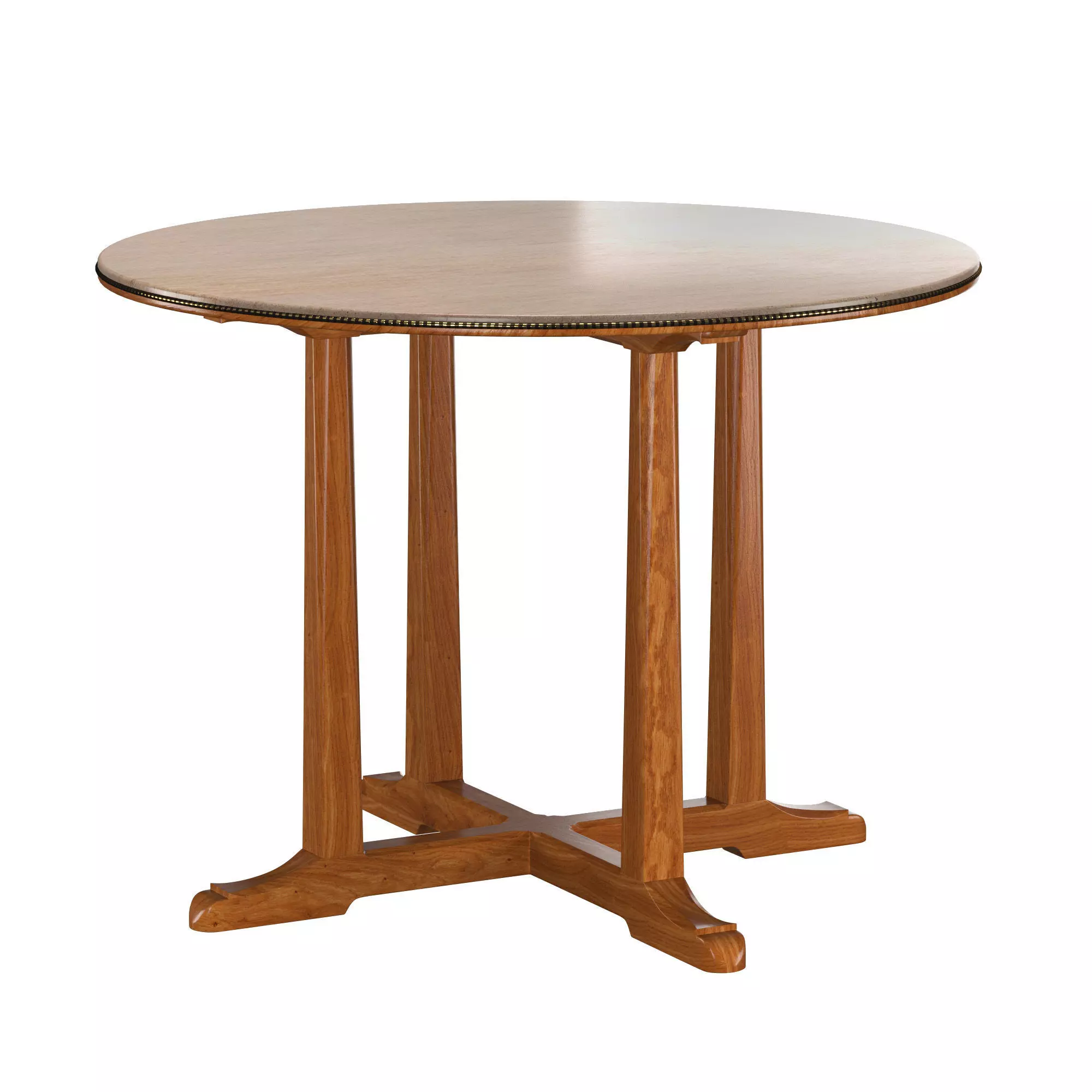 ARTS CRAFTS ELM OAK OCCASIONAL TABLE 3D model