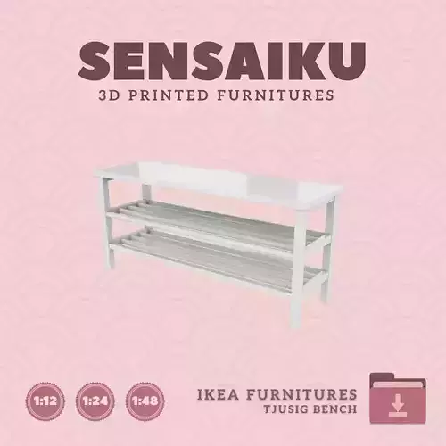 TJUSIG Bench for Miniature Dollhouse IKEA 3D Print