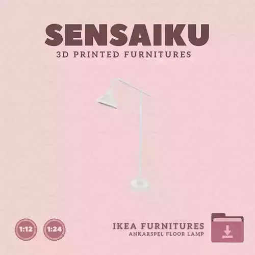 ANKARSPEL Floor Reading Lamp for Dollhouse IKEA 3D Print
