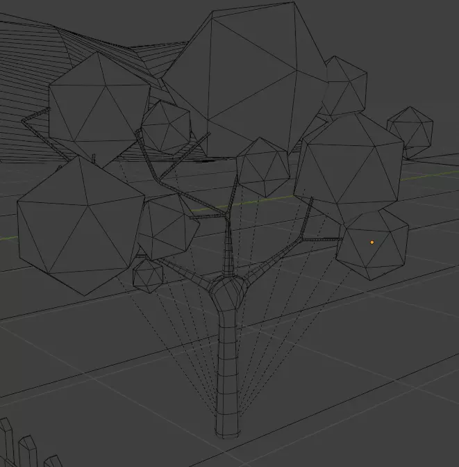 TREE low poly Free 3D model_0