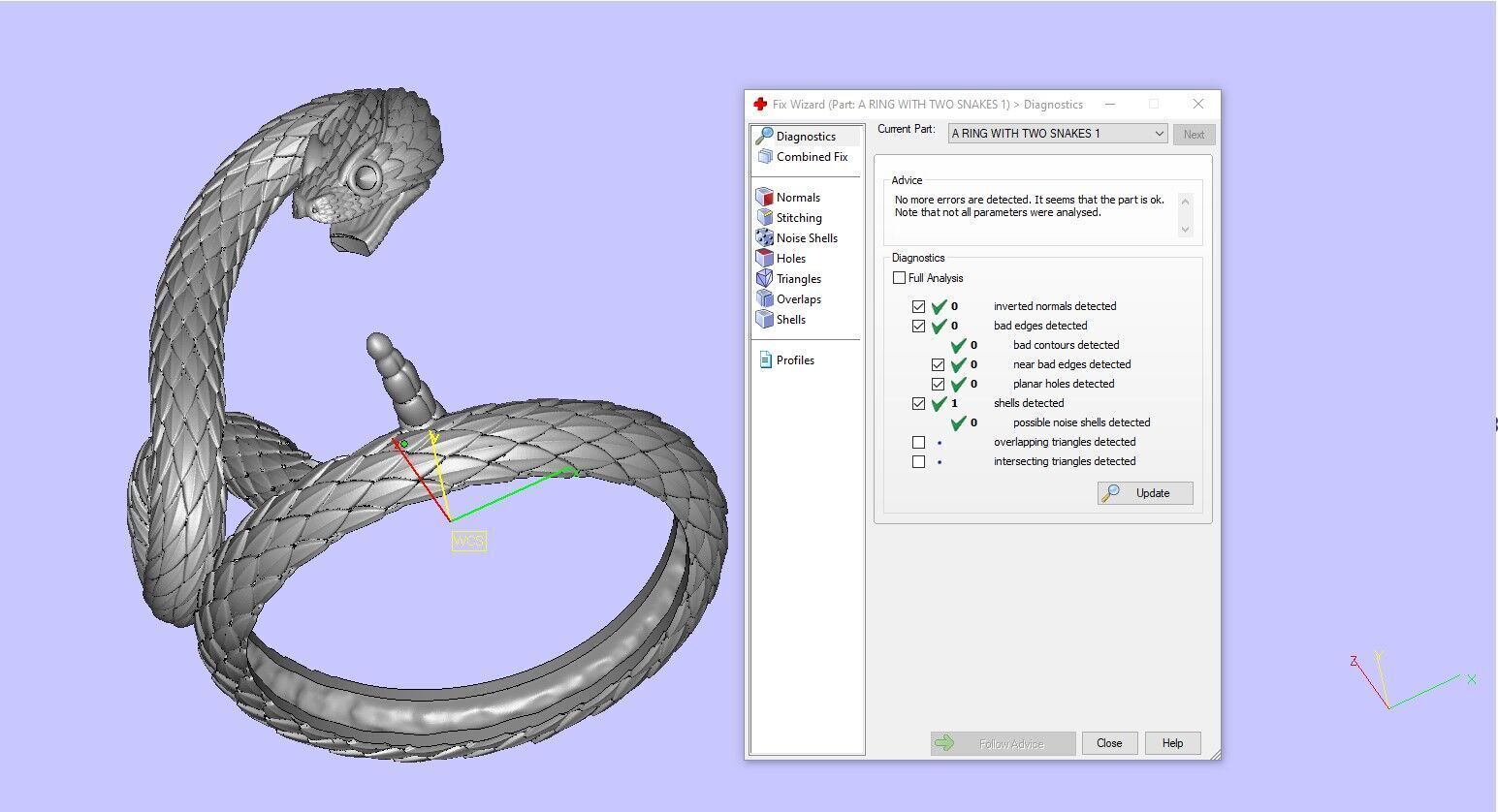 A RING WITH TWO SNAKES 3D print model_17