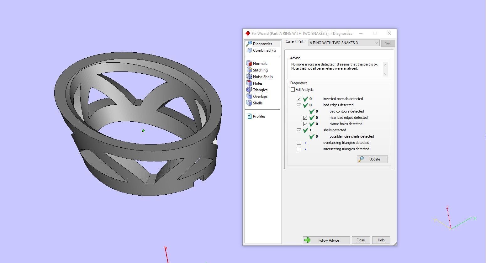 A RING WITH TWO SNAKES 3D print model_16