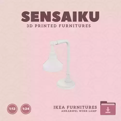 ANKARSPEL Work lamp for Miniature Dollhouse IKEA 3D Print