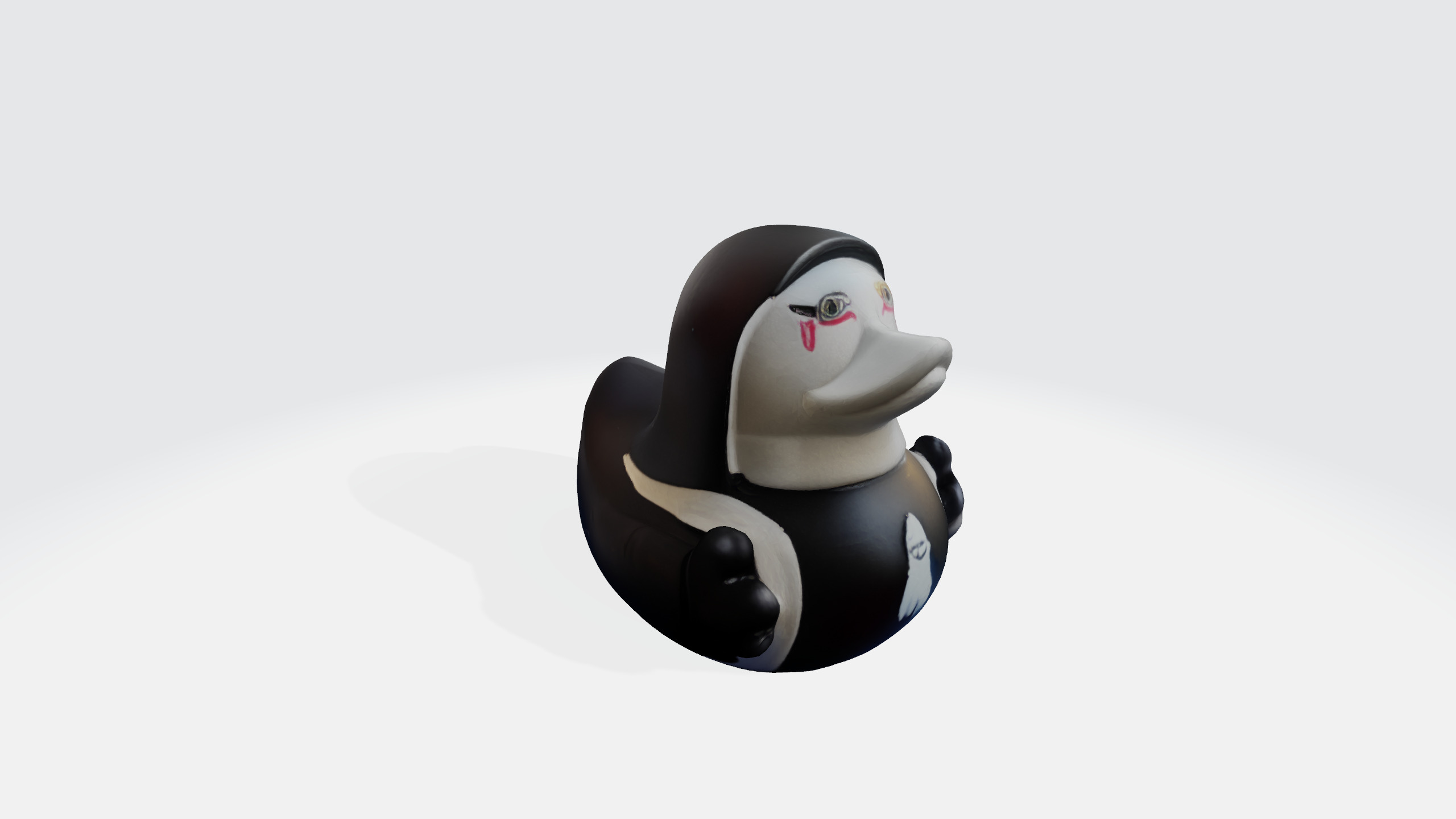 Nun duck 3d model Low-poly 3D model_13