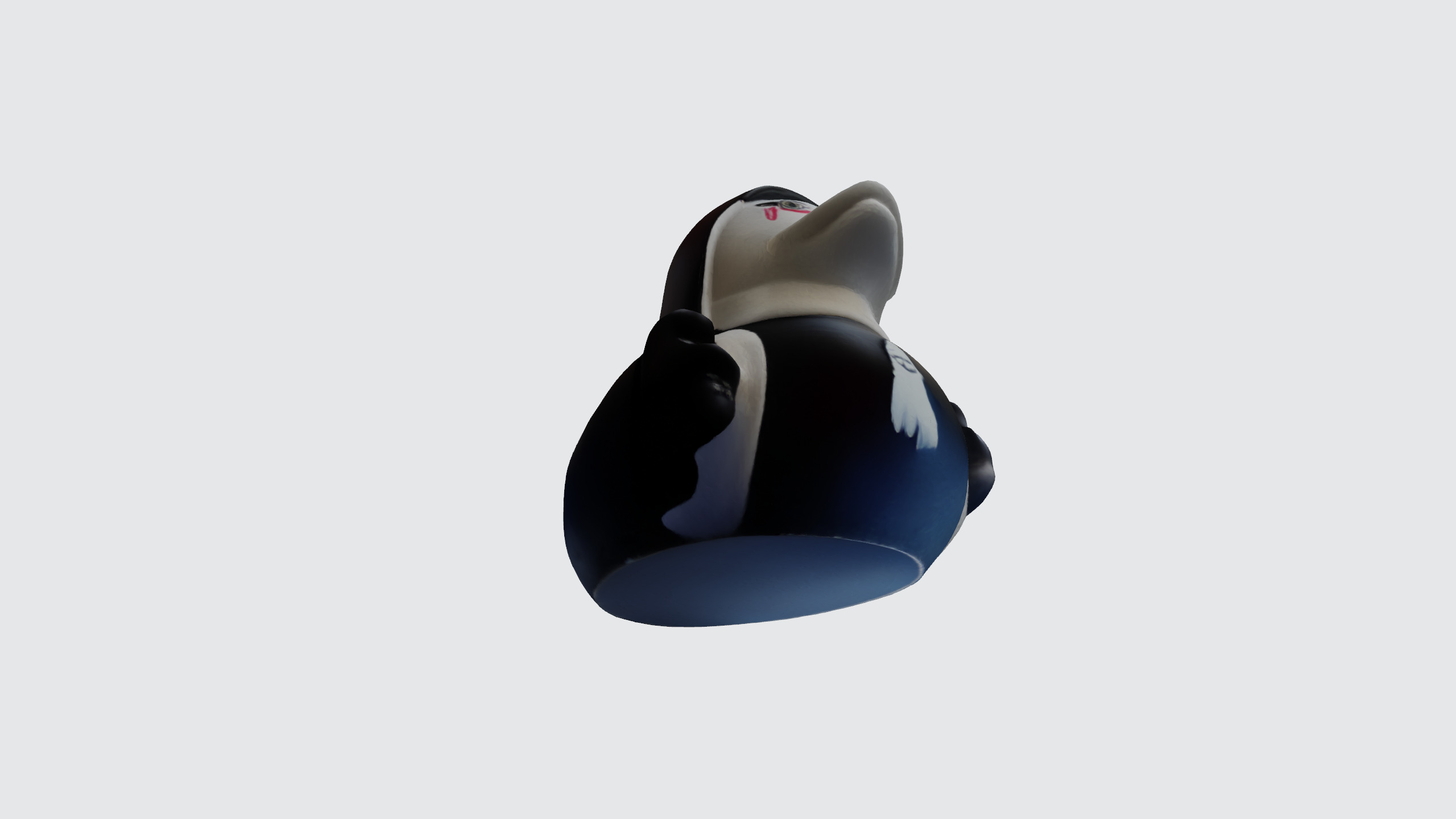 Nun duck 3d model Low-poly 3D model_15