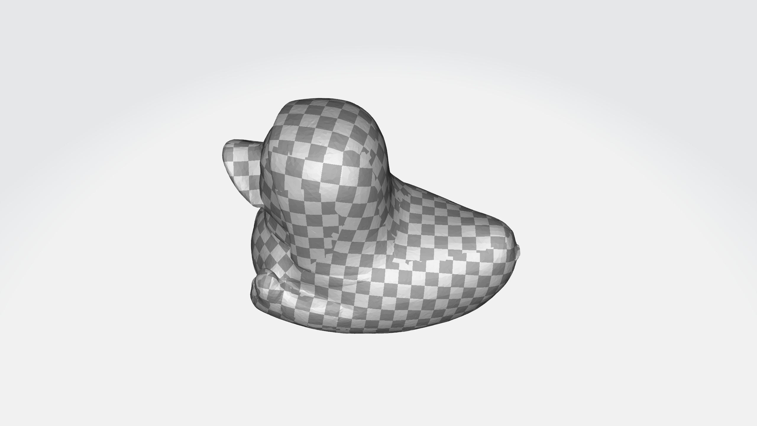 Nun duck 3d model Low-poly 3D model_3