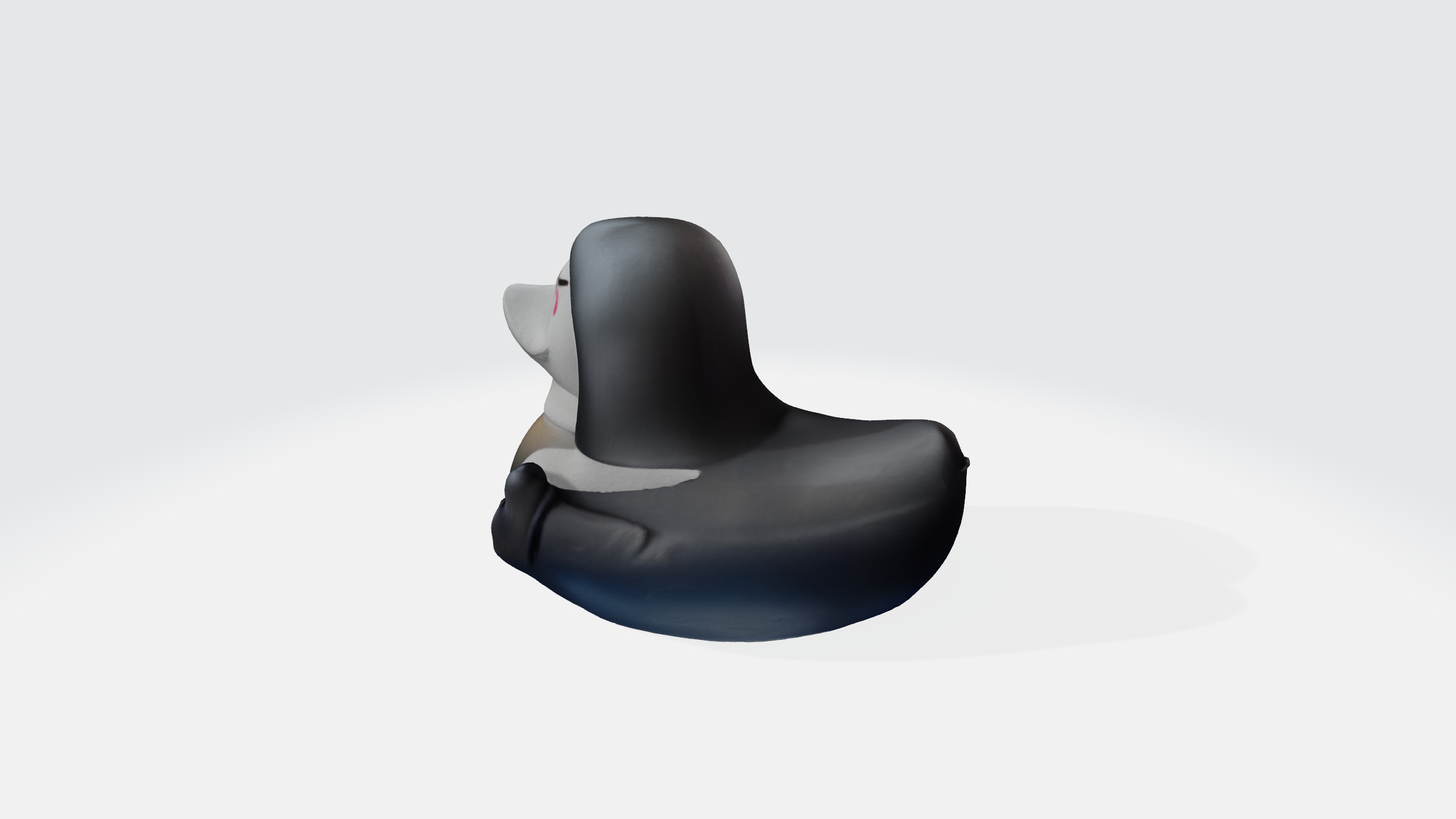 Nun duck 3d model Low-poly 3D model_10