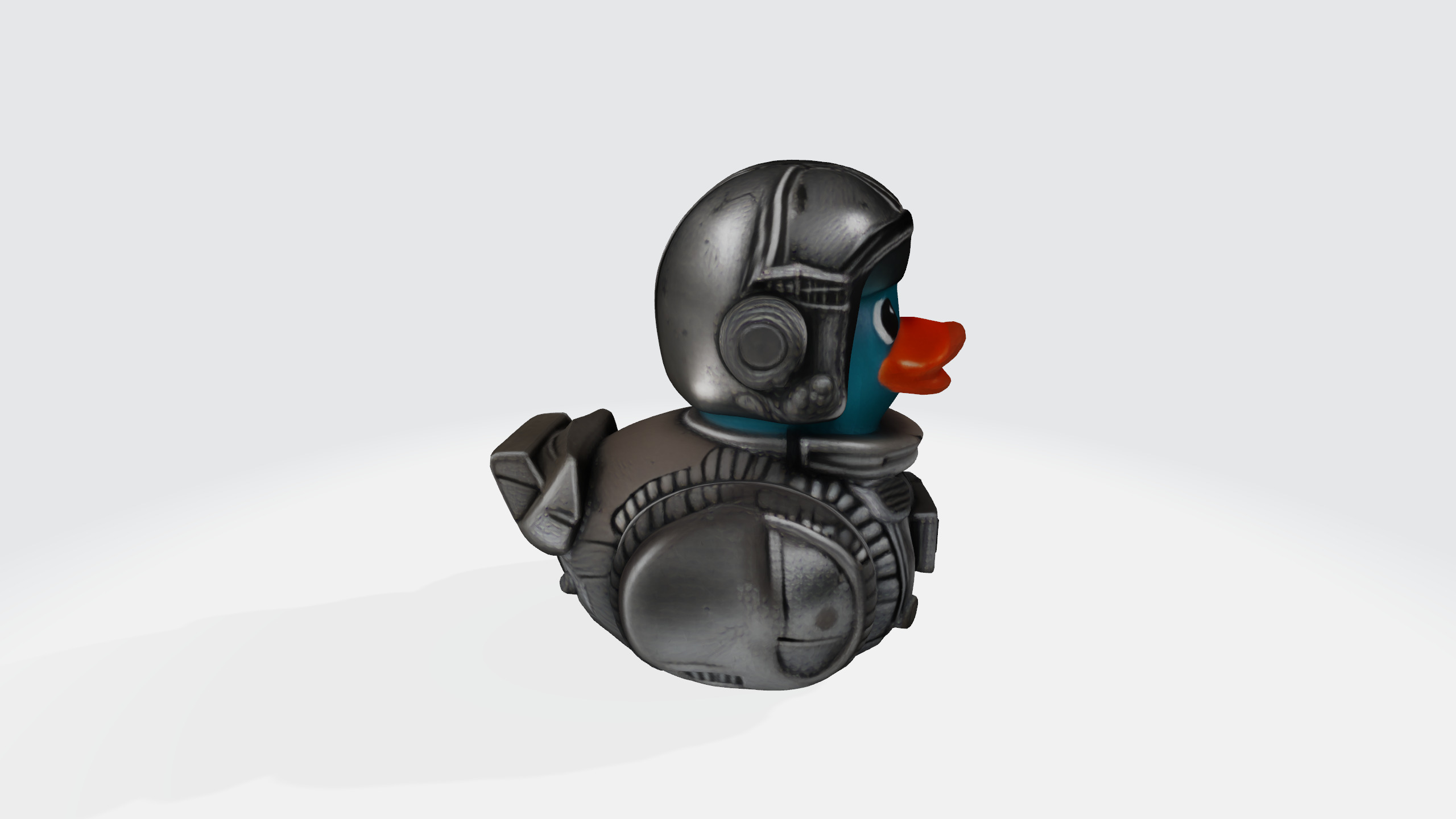 Robot duck 3d model Low-poly 3D model_13