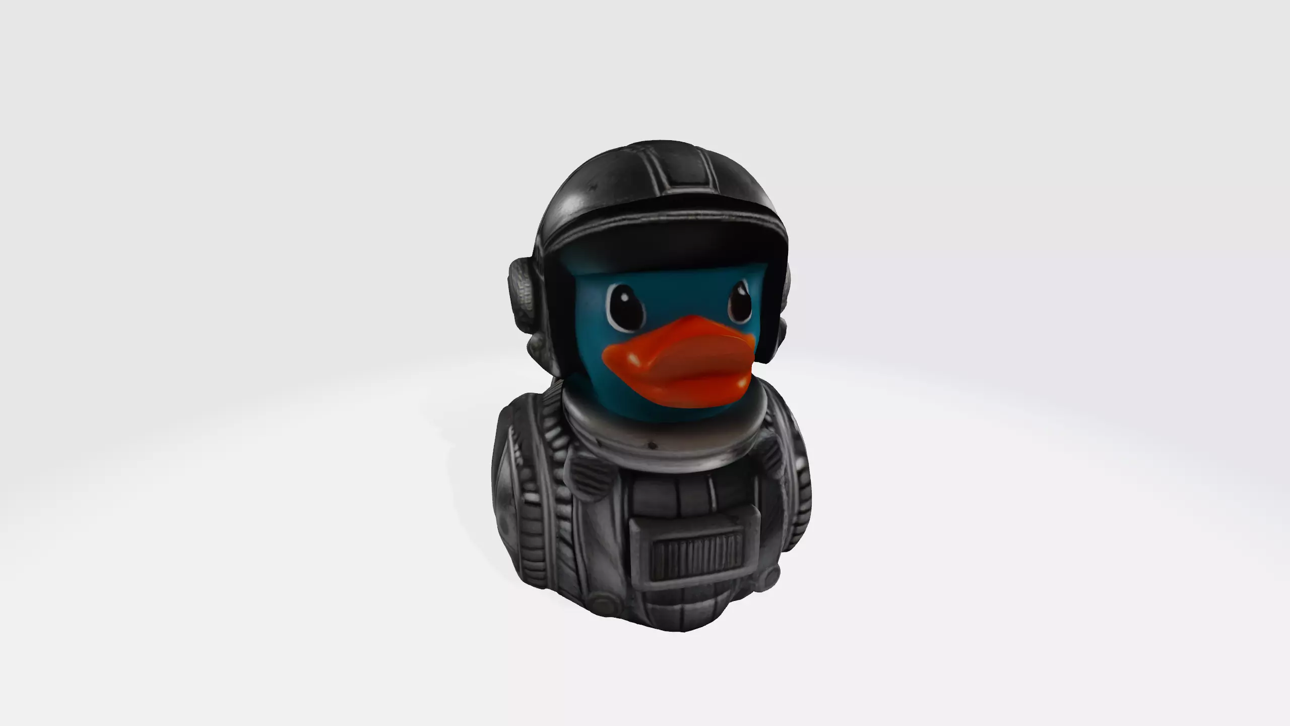 Robot duck 3d model Low-poly 3D model_0