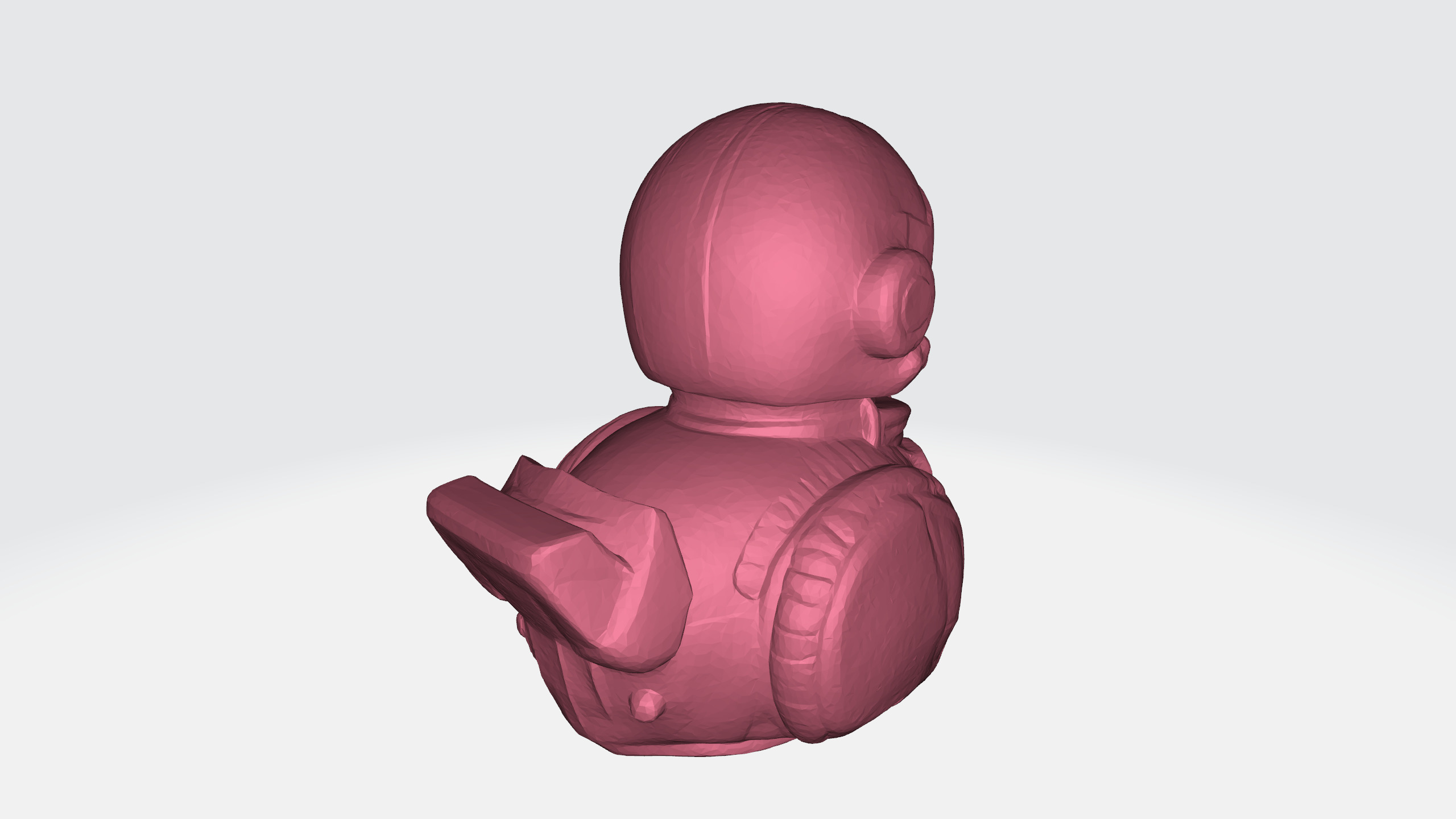 Robot duck 3d model Low-poly 3D model_8