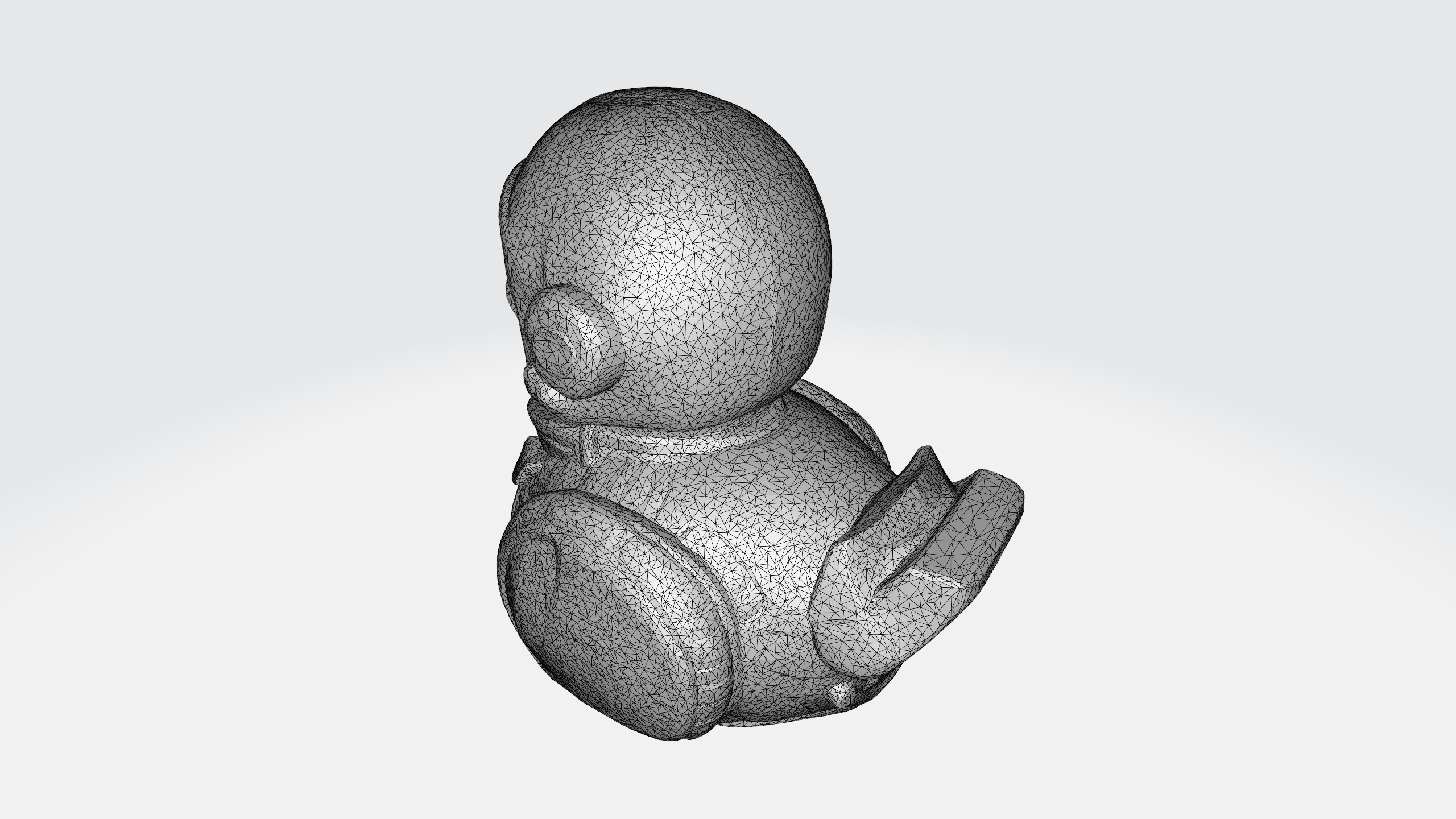 Robot duck 3d model Low-poly 3D model_3