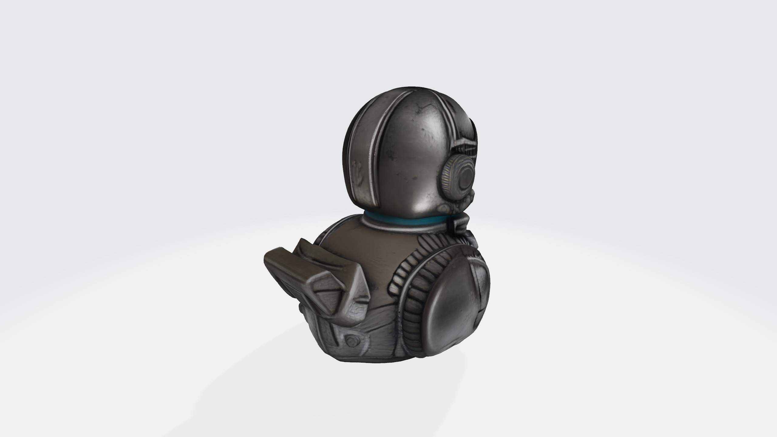 Robot duck 3d model Low-poly 3D model_12
