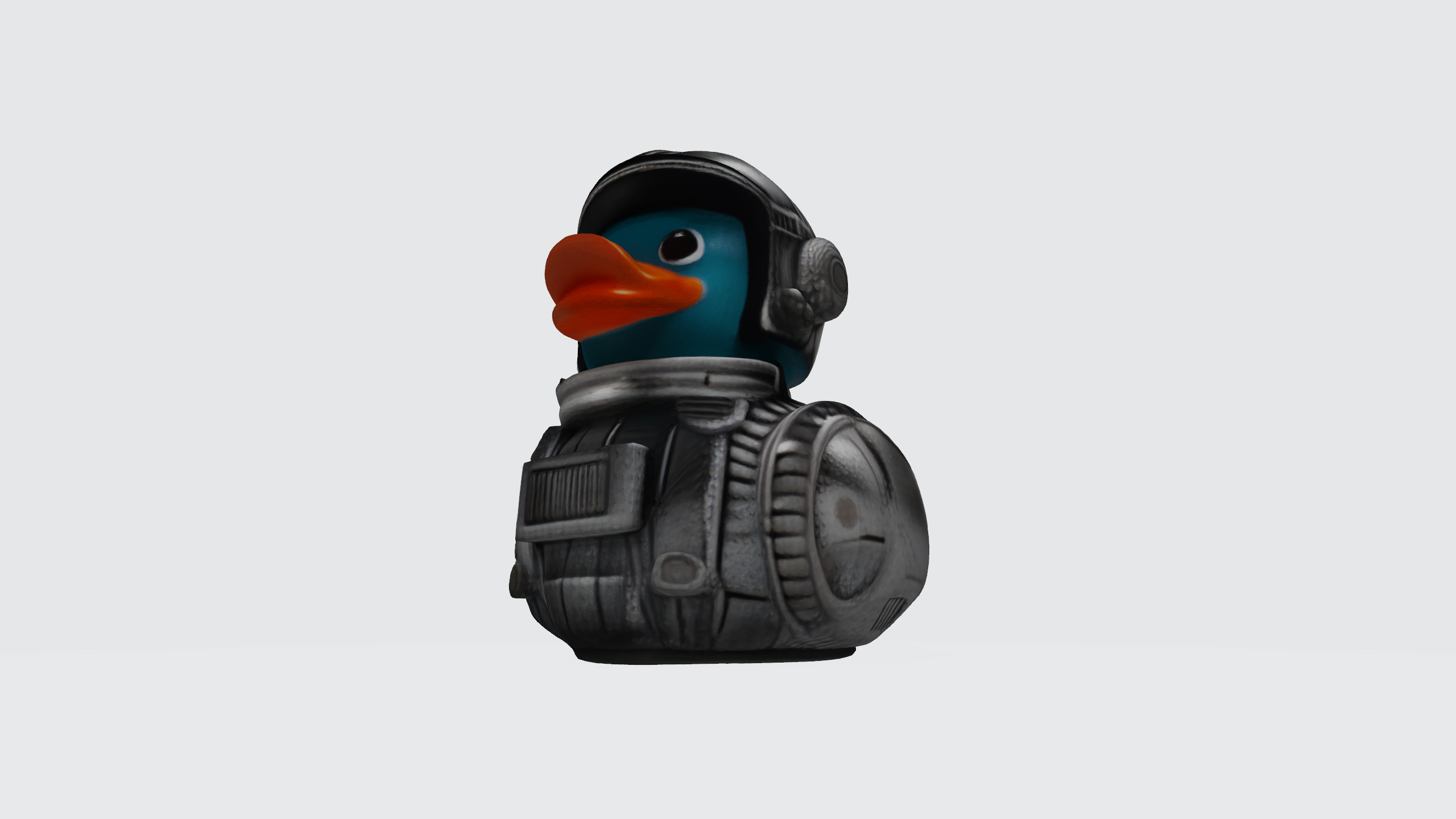 Robot duck 3d model Low-poly 3D model_15