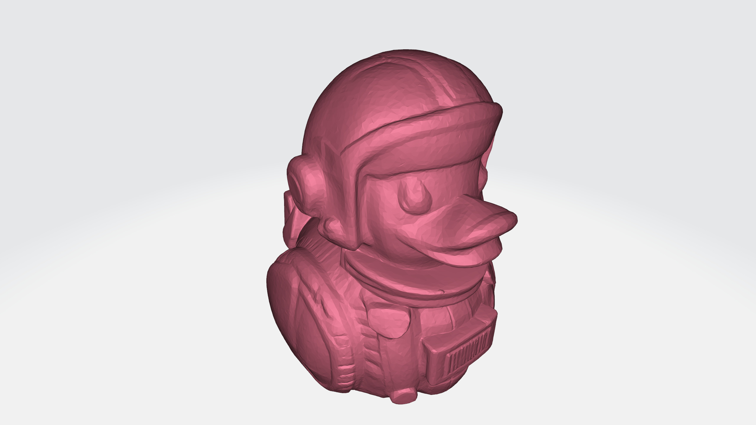 Robot duck 3d model Low-poly 3D model_7