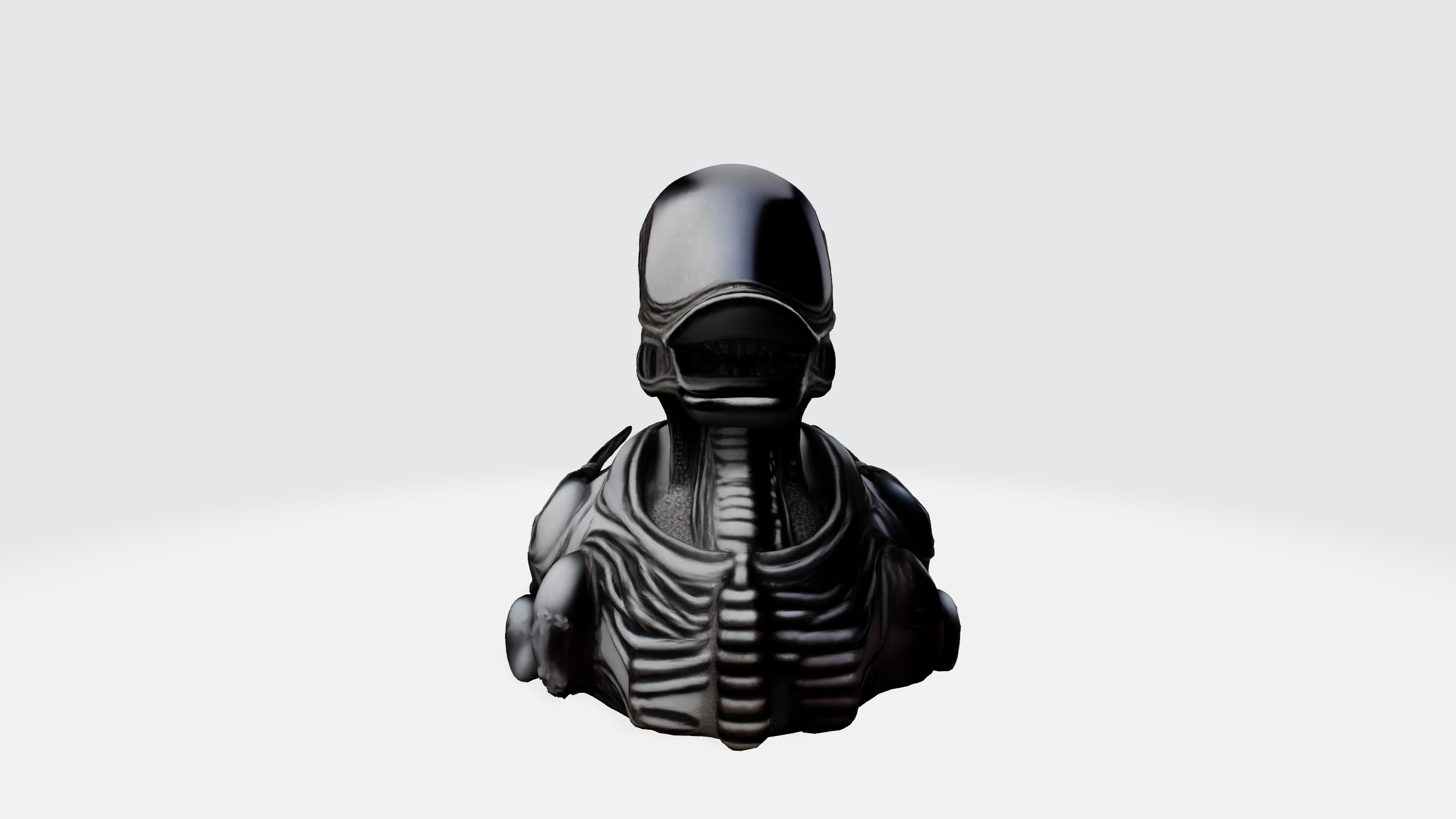 Xenomorph duck 3d model Low-poly 3D model_10