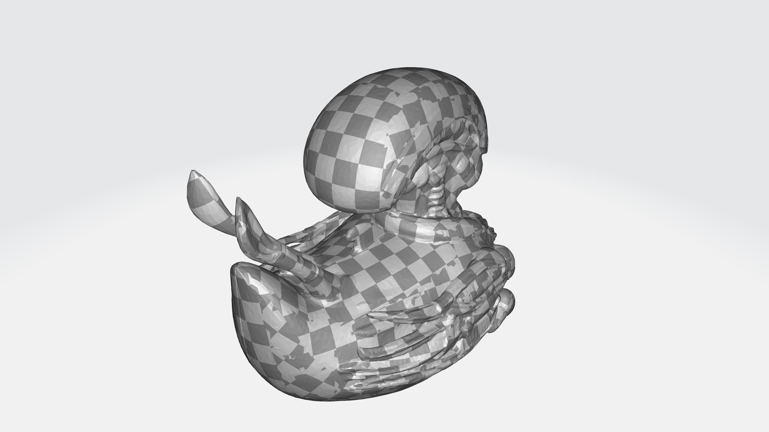 Xenomorph duck 3d model Low-poly 3D model_6