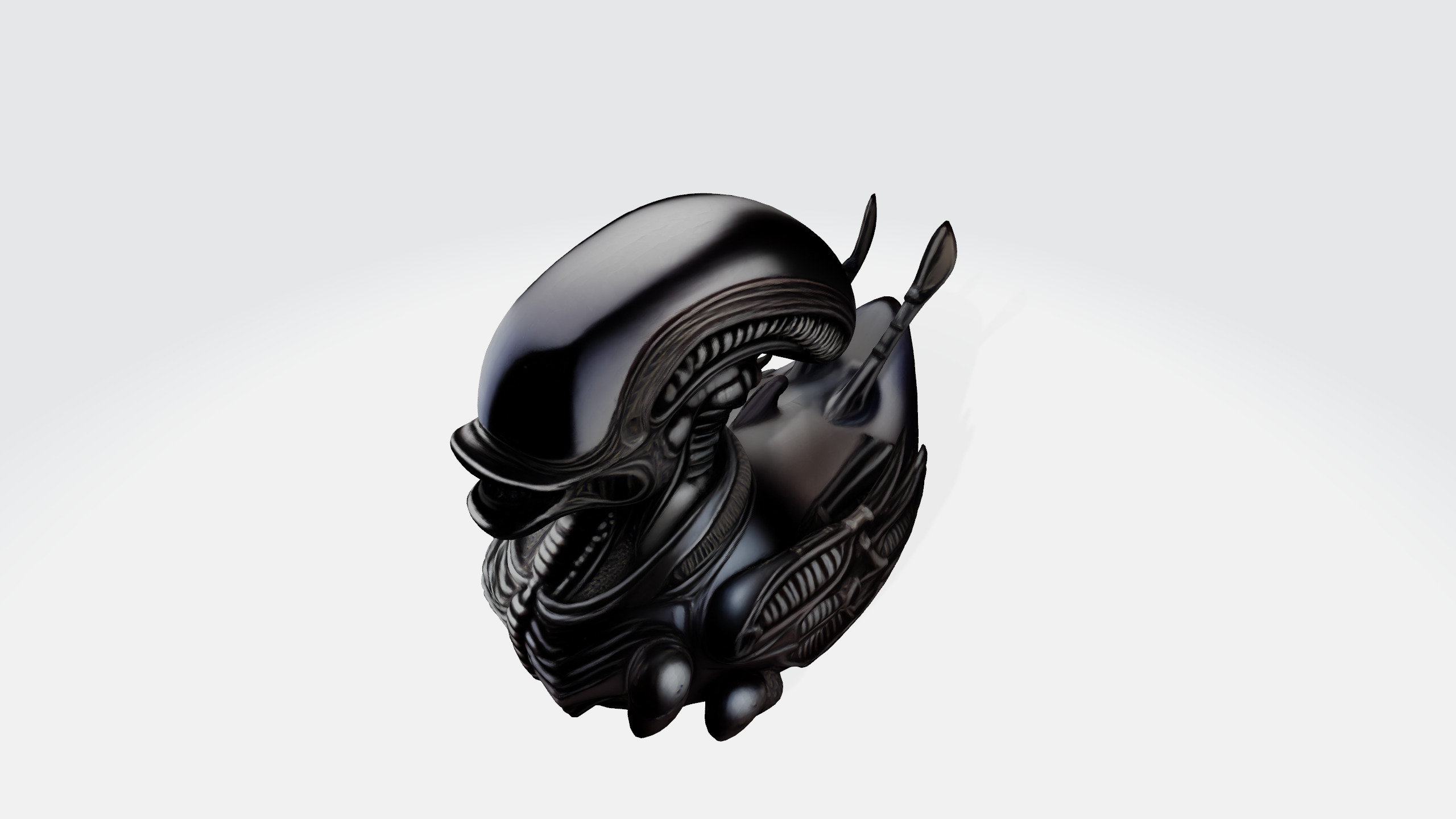 Xenomorph duck 3d model Low-poly 3D model_15