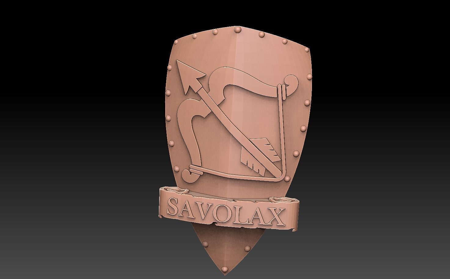 Historic Provinces of Finland Coat of Arms 3D print model_14