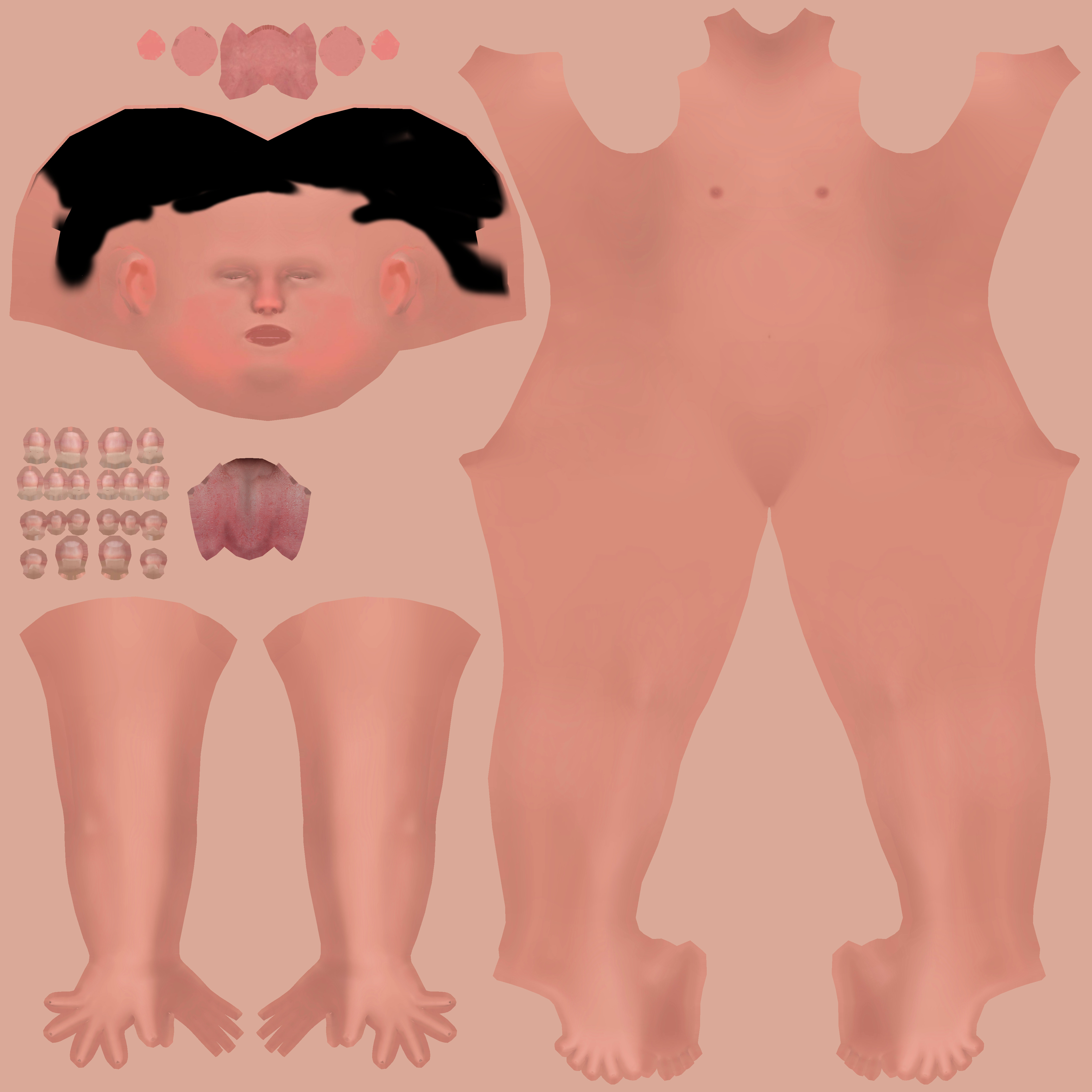 Cartoon Man Rigged model RealTime Male Low-poly 3D model_29