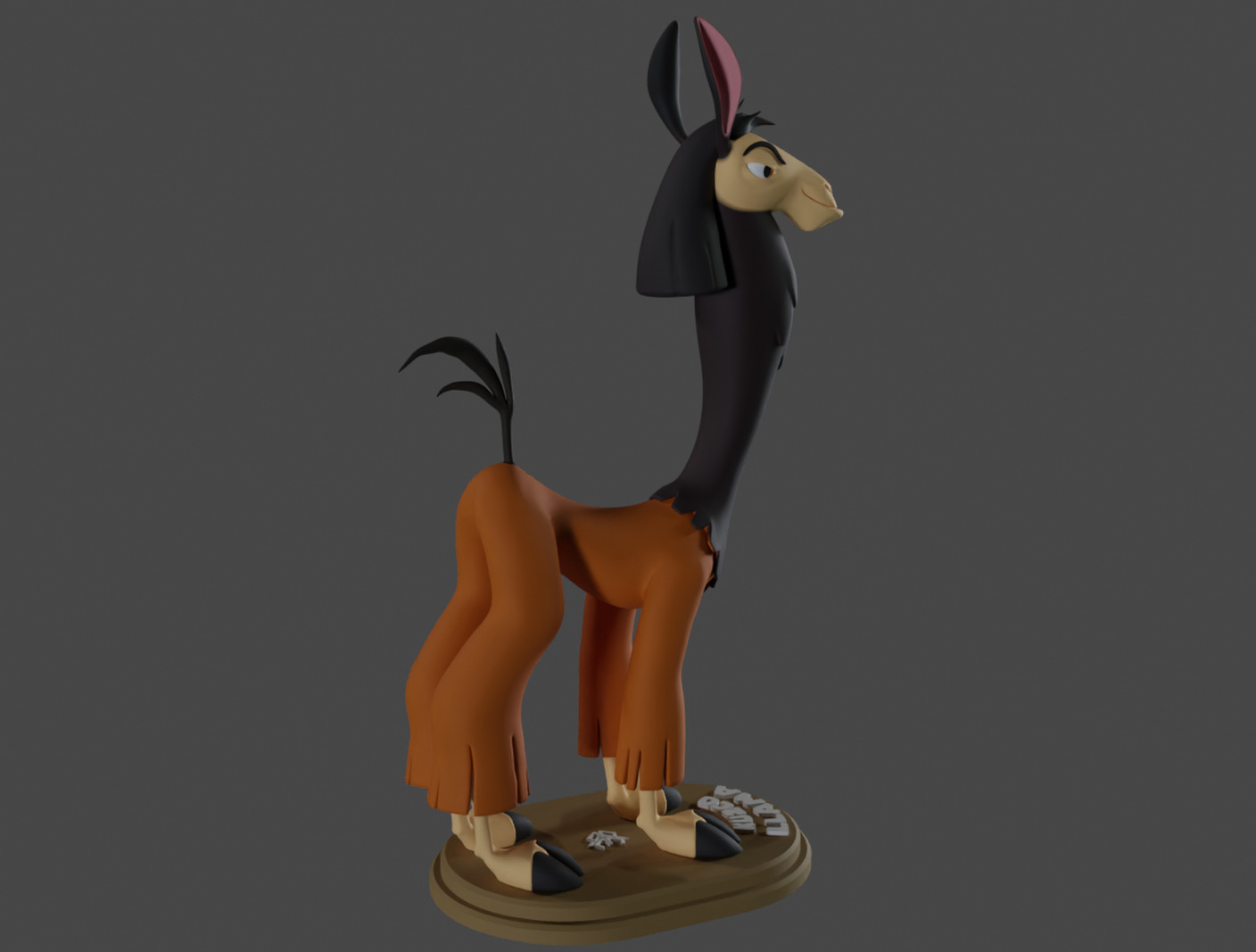 Emperor Kuzco Llama 3D print model_2