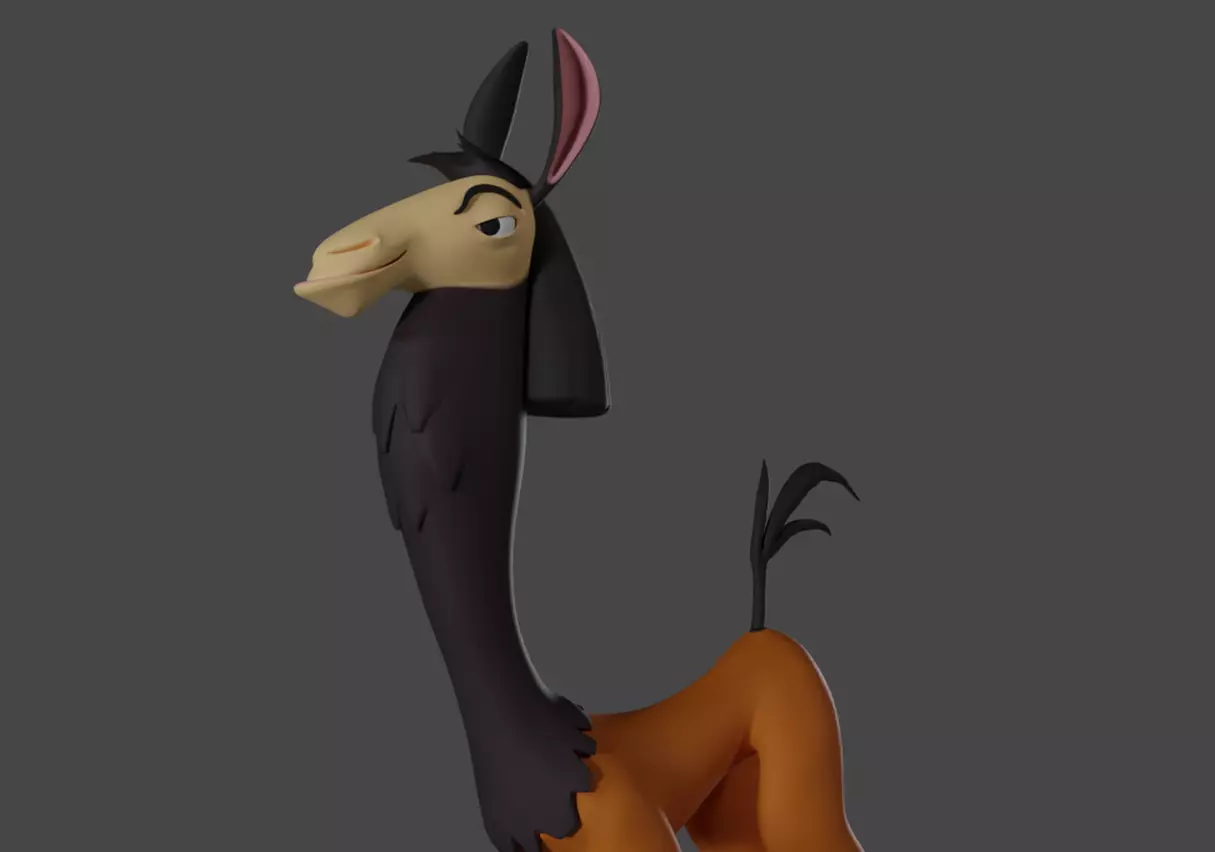 Emperor Kuzco Llama 3D print model_0