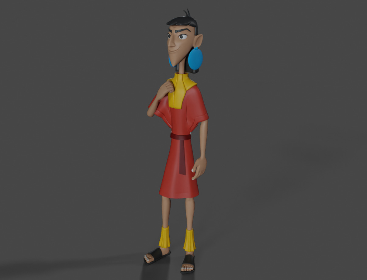 Emperor Kuzco Llama 3D print model_7